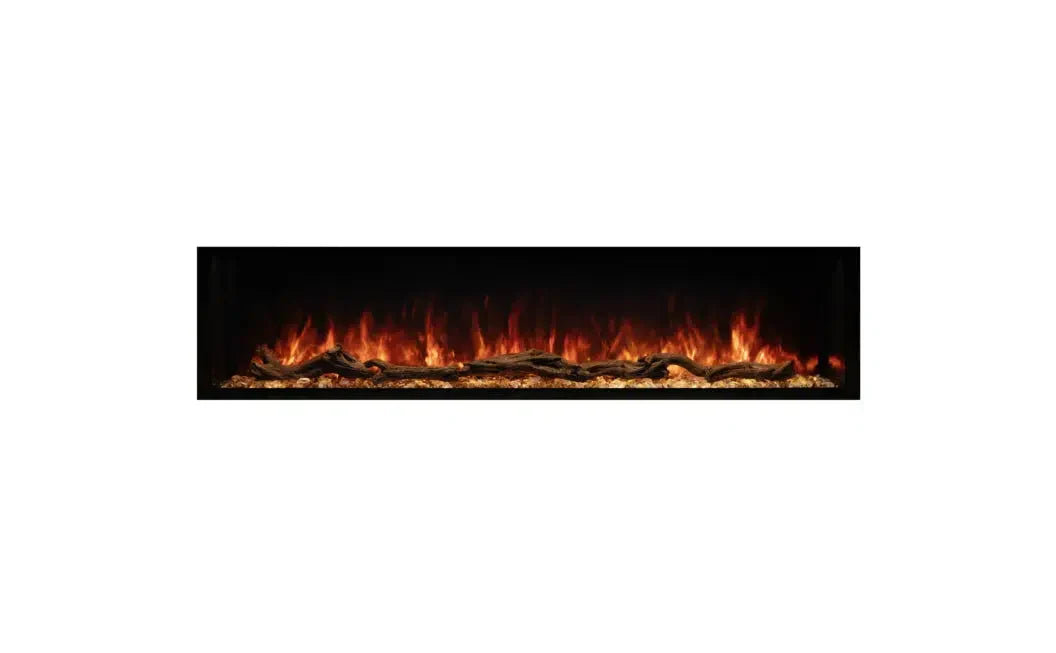 EcoSmart Fire Switch 68" Black Single Sided Electric Fireplace with Switch FX Technology by MAD Design Group