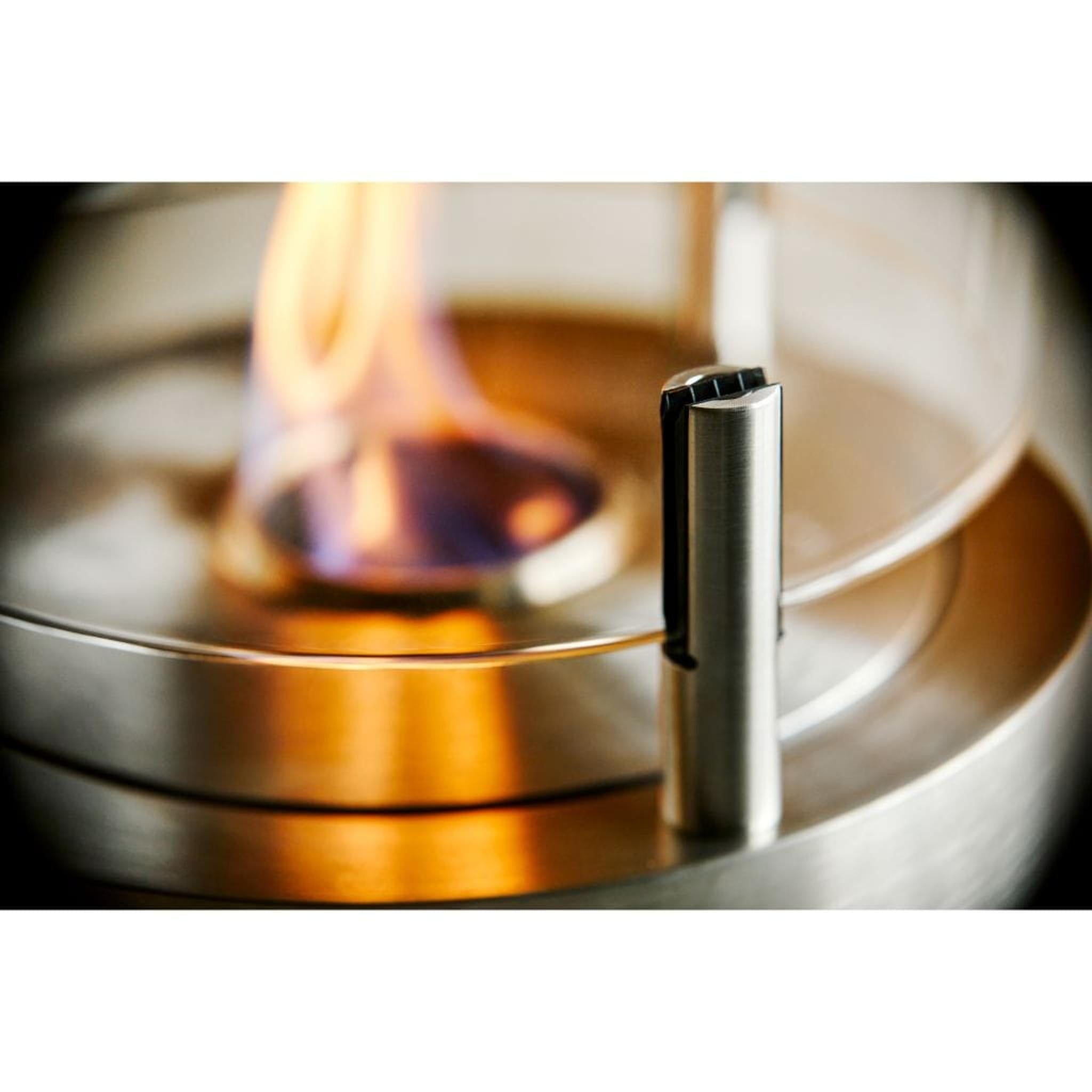 EcoSmart Fire T-Lite 3 18" Stainless Steel Freestanding Designer Fireplace with Hypnotic Dancing Flame by MAD Design Group