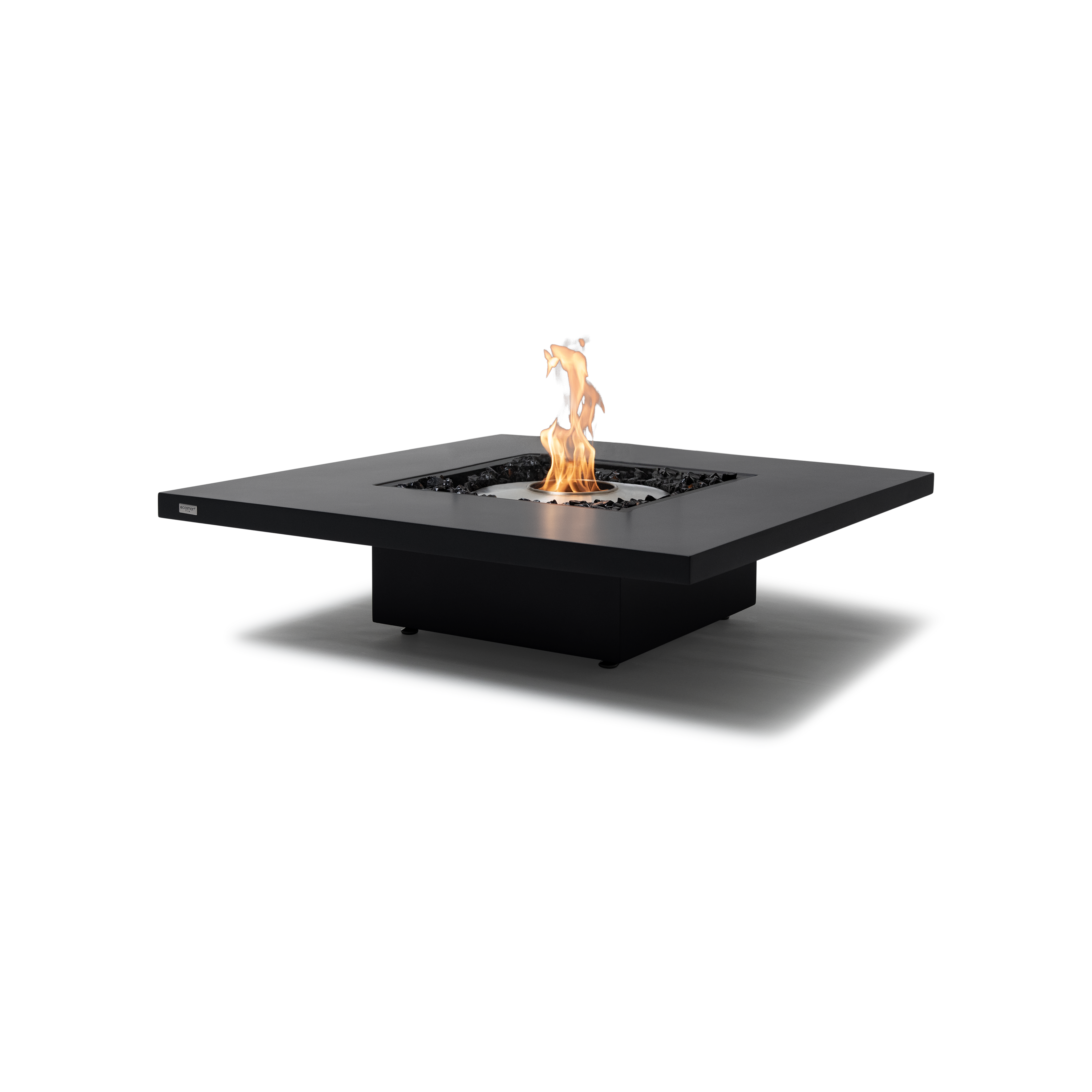 EcoSmart Fire Vertigo 40" Graphite Freestanding Outdoor Fire Table with Stainless Steel Burner – Floating All-Weather Design by MAD Design Group