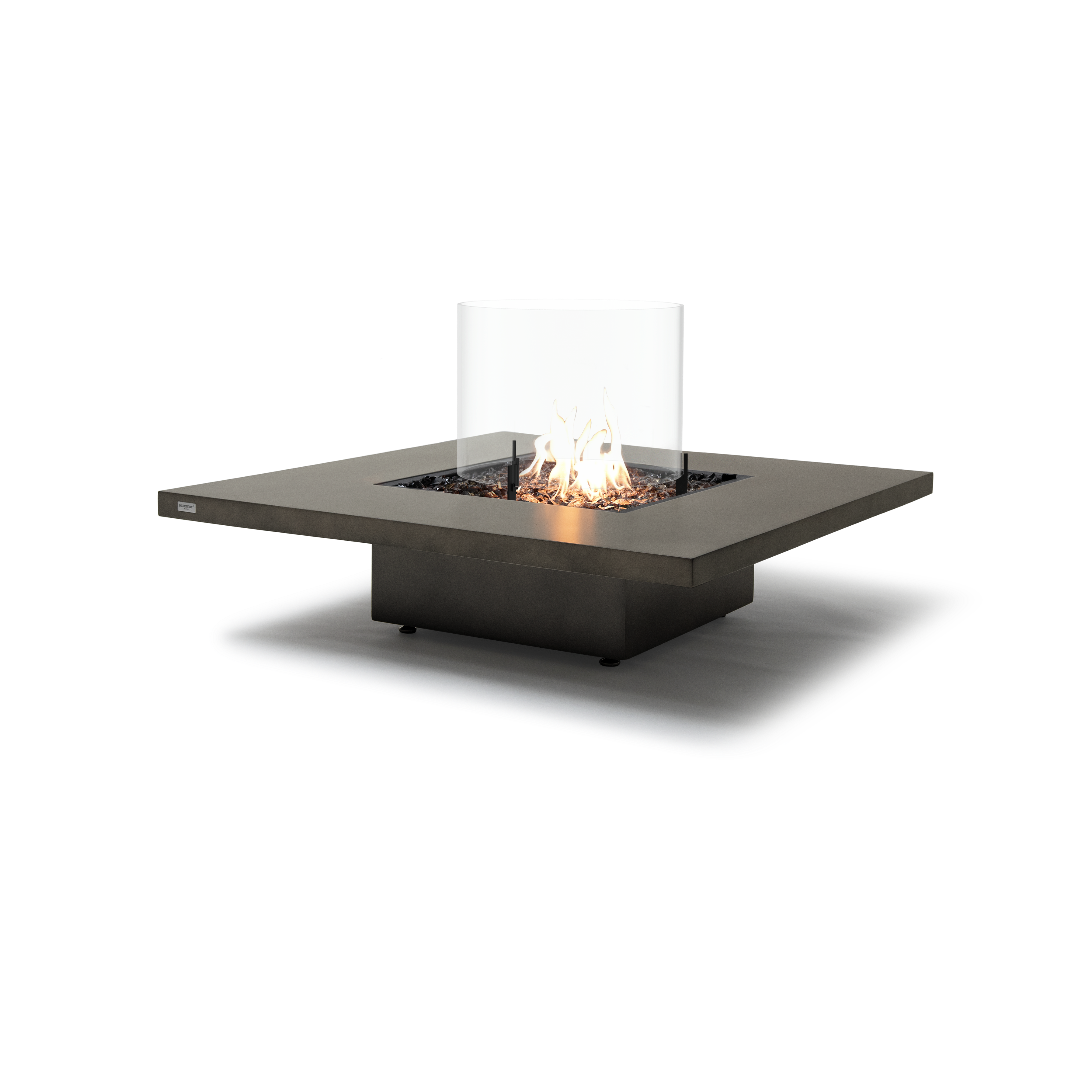 EcoSmart Fire Vertigo 40" Natural Freestanding Outdoor Fire Table with Gas LP/NG Burner – Weather-Resistant Floating Design by MAD Design Group