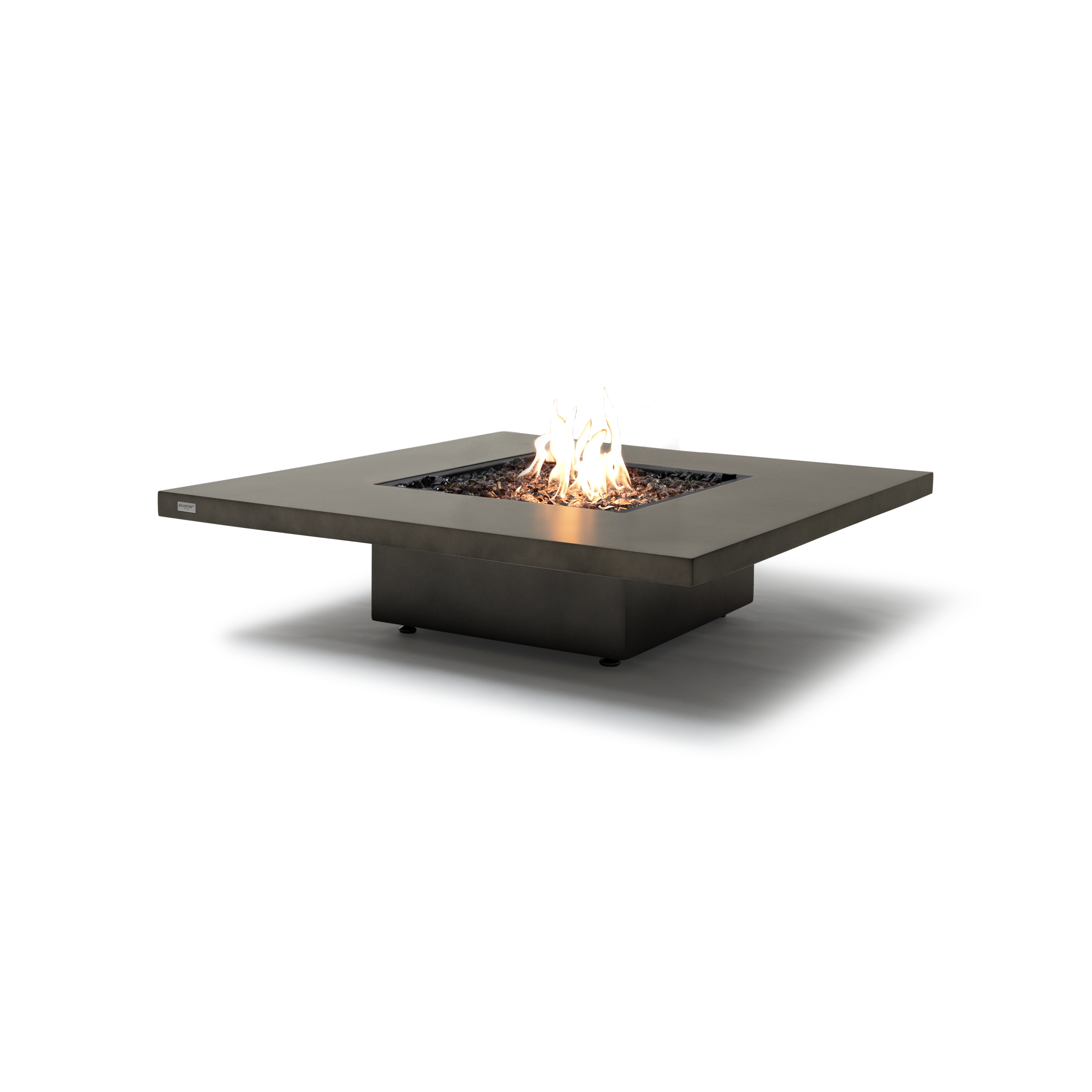 EcoSmart Fire Vertigo 40" Natural Freestanding Outdoor Fire Table with Gas LP/NG Burner – Weather-Resistant Floating Design by MAD Design Group