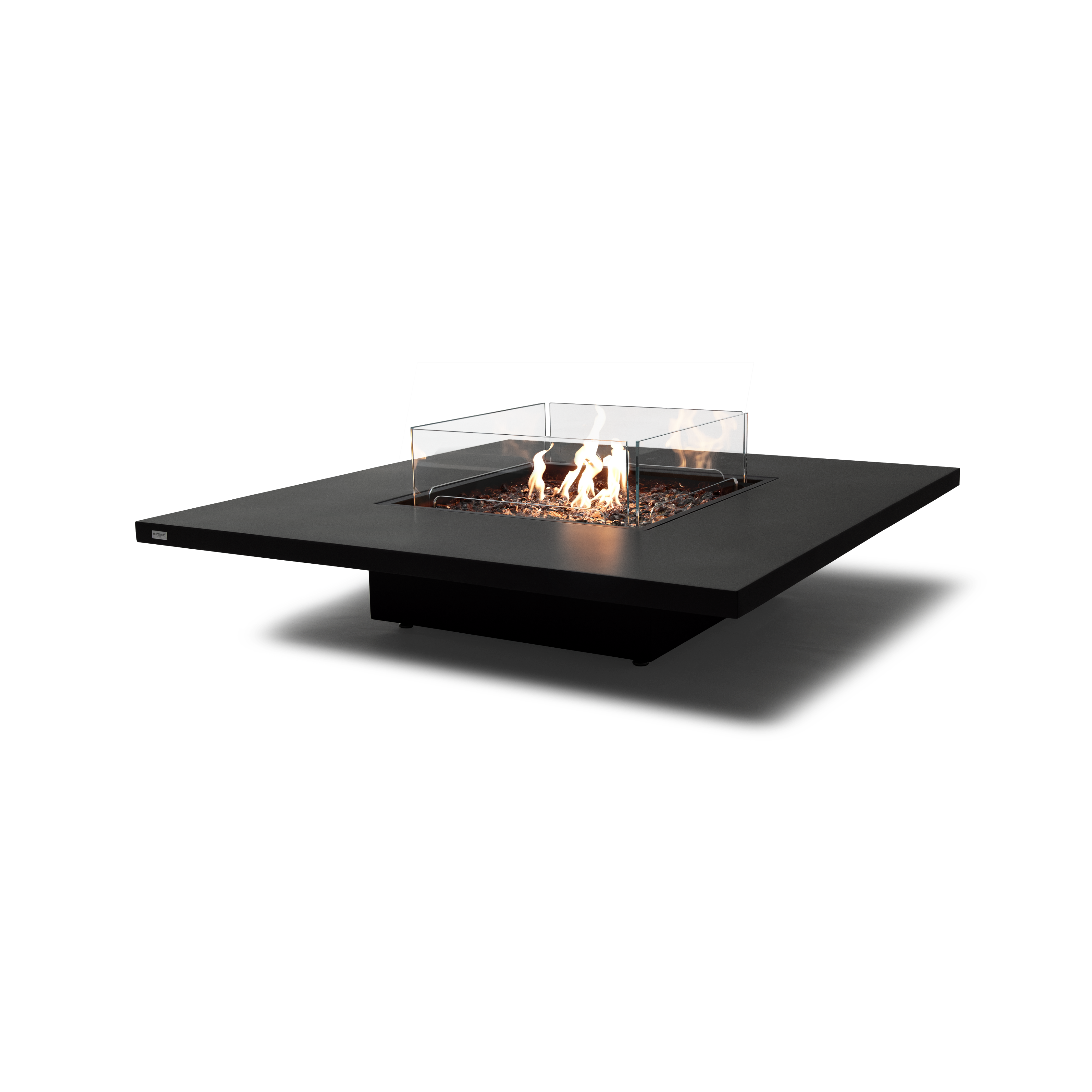 EcoSmart Fire Vertigo 50" Graphite Freestanding Fire Table with Gas LP/NG Burner and Floating Base by Mad Design Group