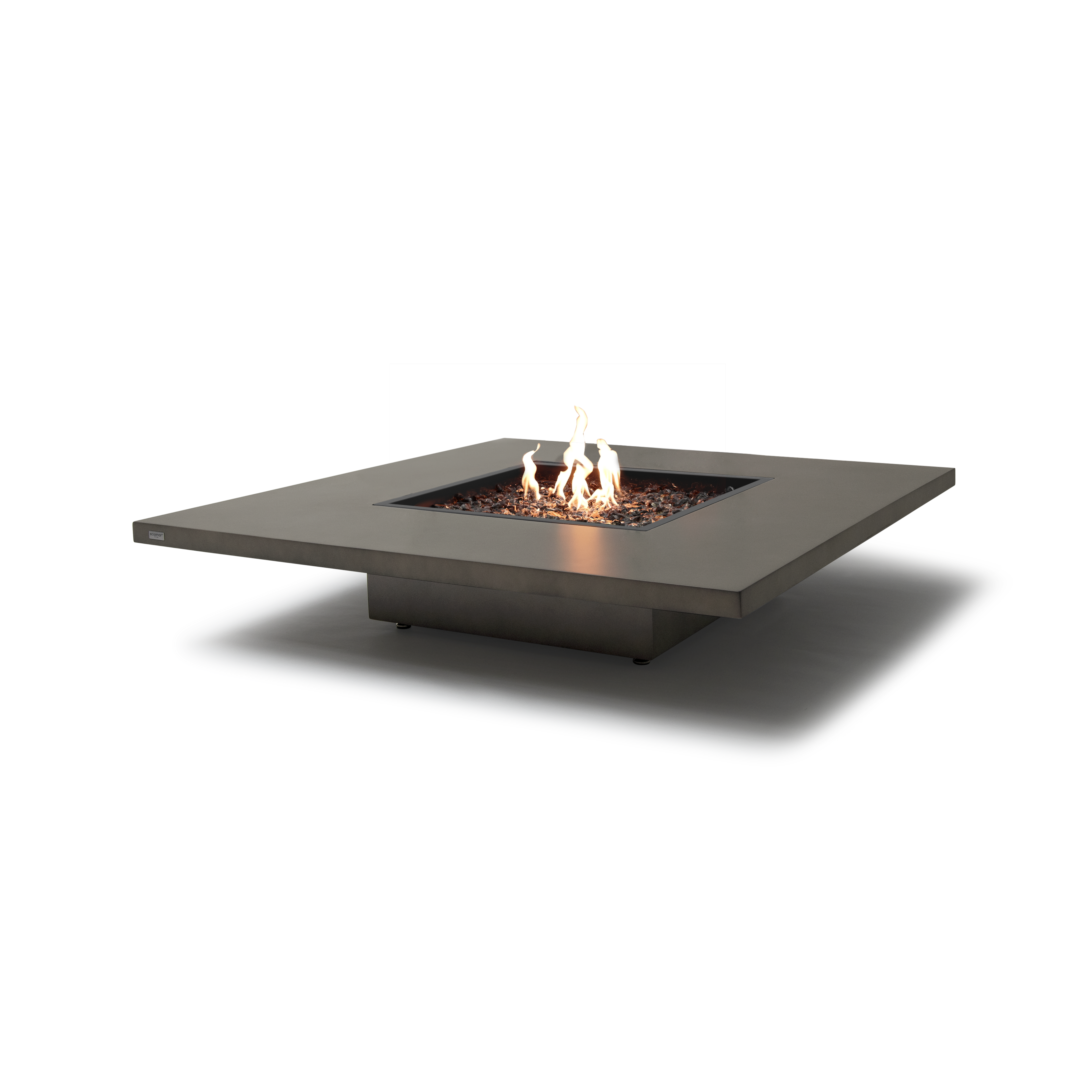 EcoSmart Fire Vertigo 50" Natural Freestanding Fire Table with Gas LP/NG Burner and Floating Base by Mad Design Group