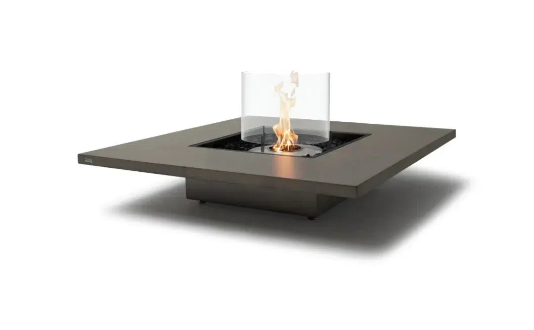 EcoSmart Fire Vertigo 50" Natural Freestanding Indoor Fire Table with Stainless Steel Burner – Coffee Table Conversion Option by MAD Design Group