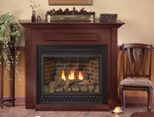 Empire | Wooden Cabinet Mantel with Base for 42" Fireboxes