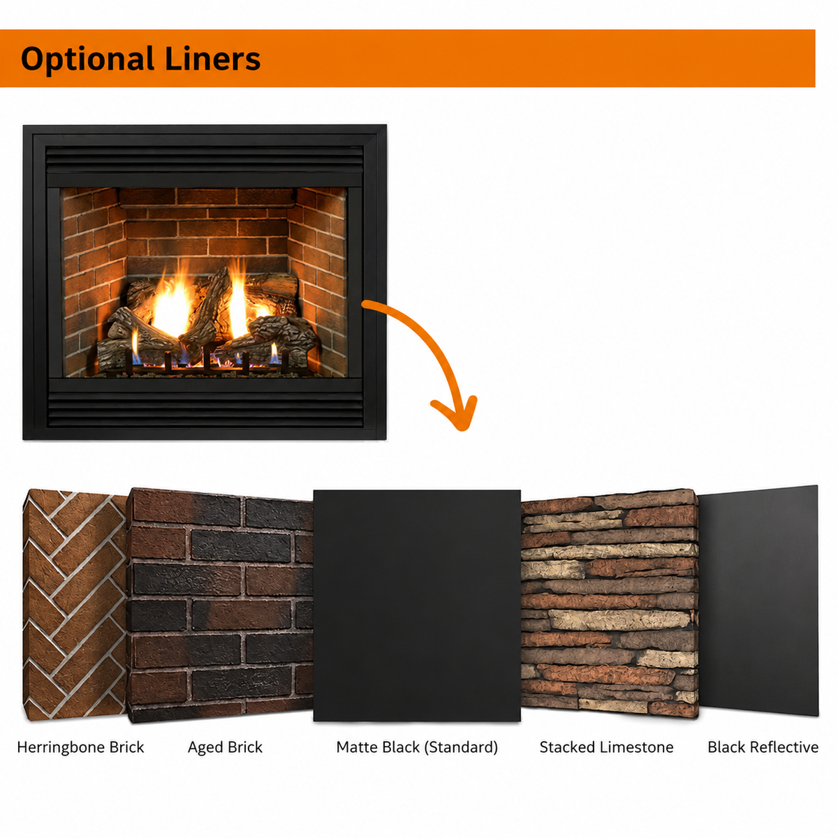 Empire Tahoe Premium 48" Zero Clearance Direct Vent Gas Fireplace with Log Set