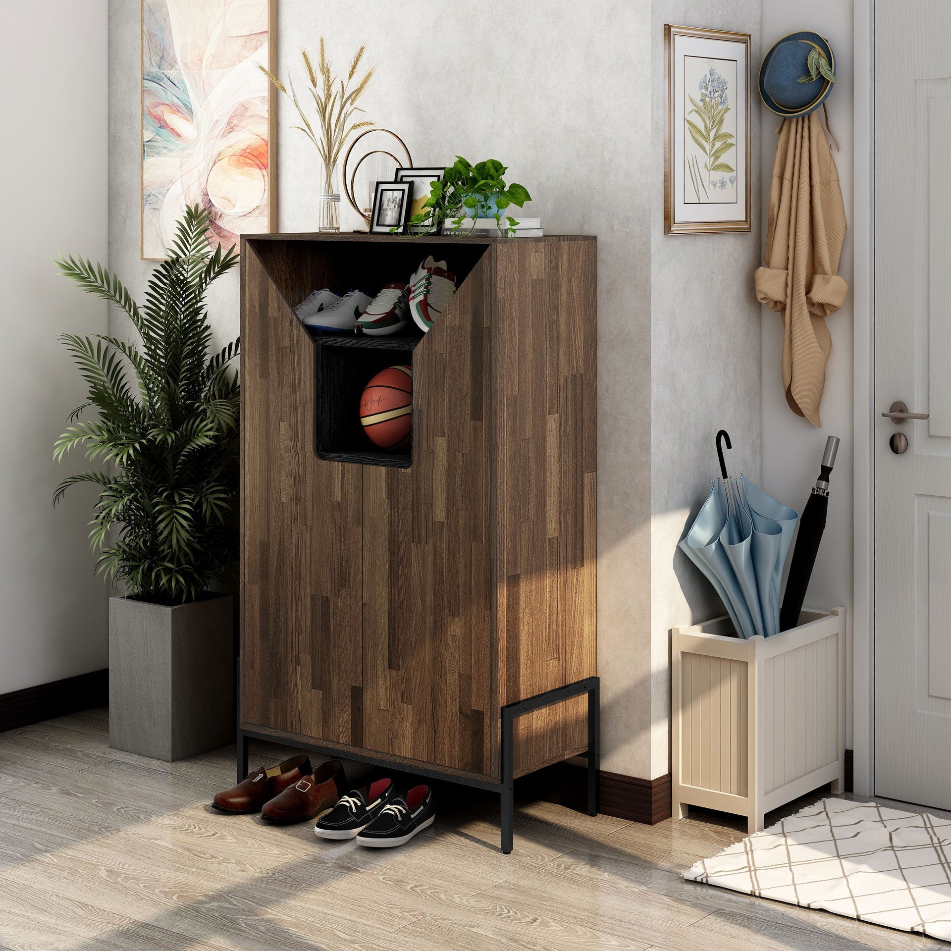 McCarron 8-Shelf Shoe Cabinet