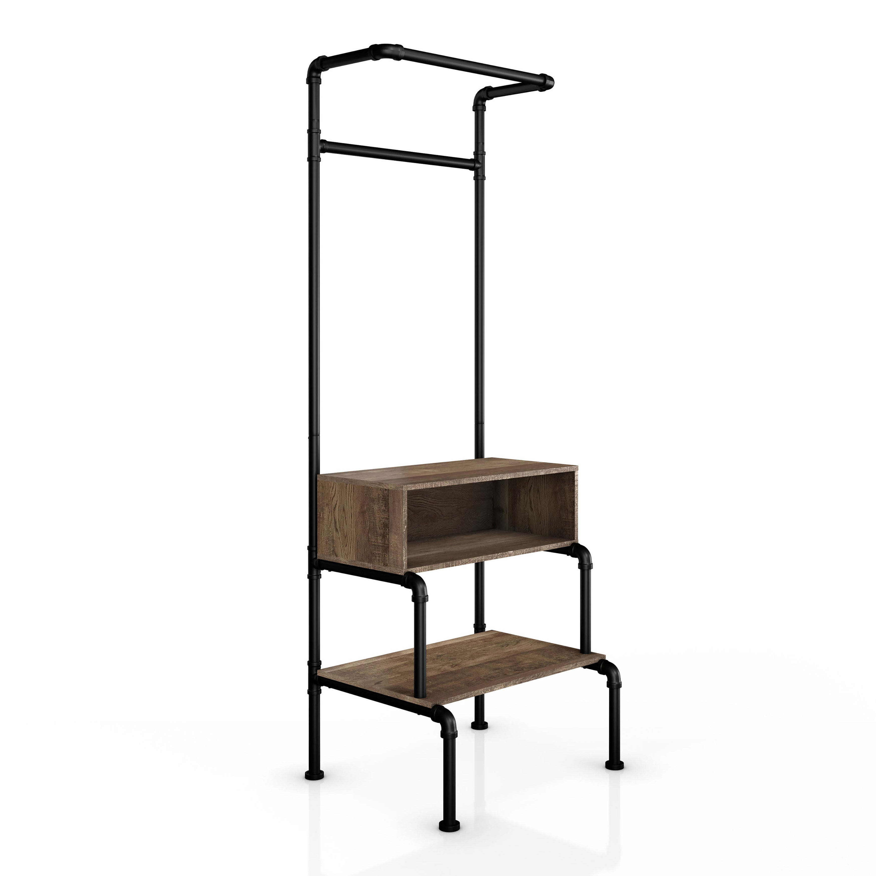 Tussem 2-Shelf Clothes Rack