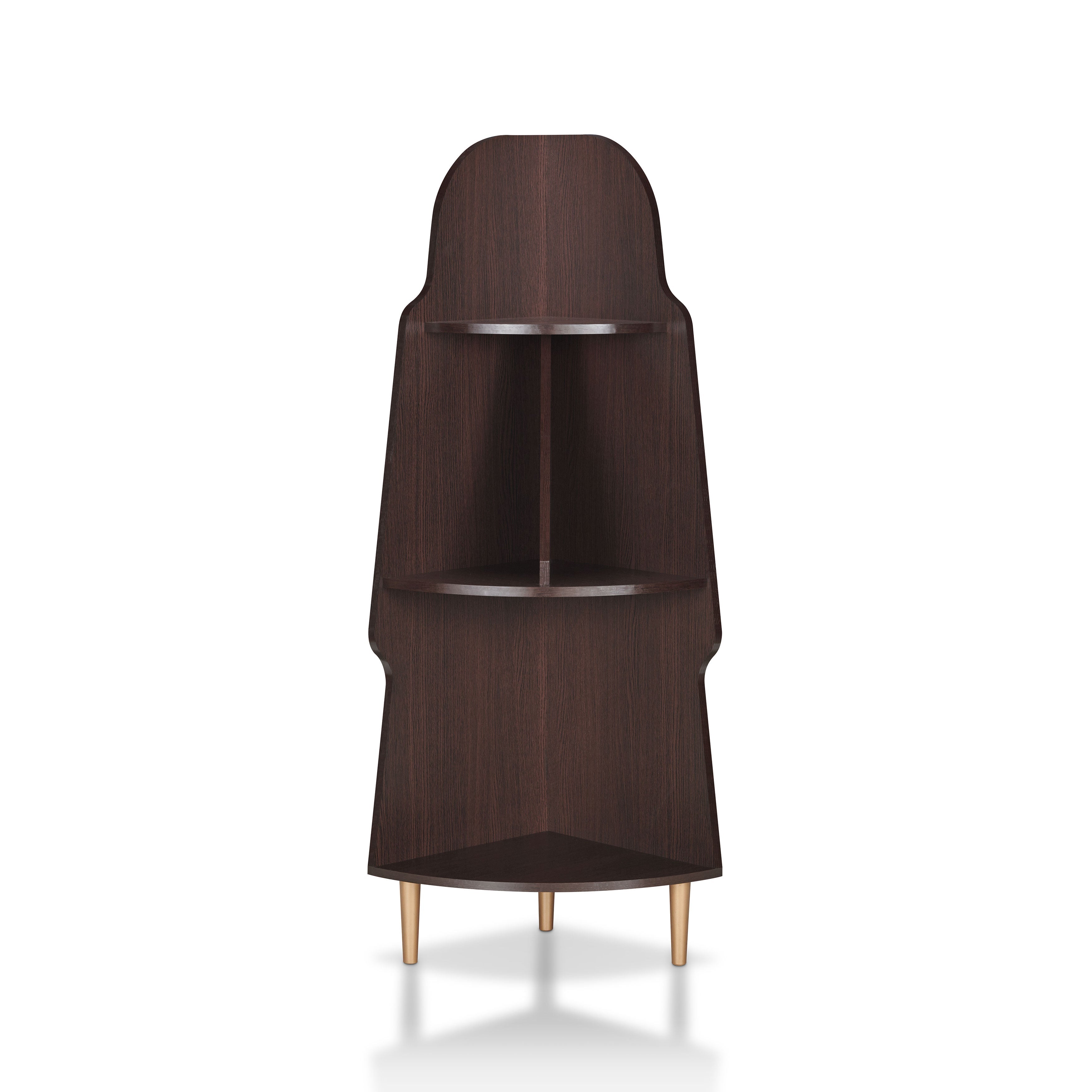 Cellex 4-Shelf Corner Bookcase
