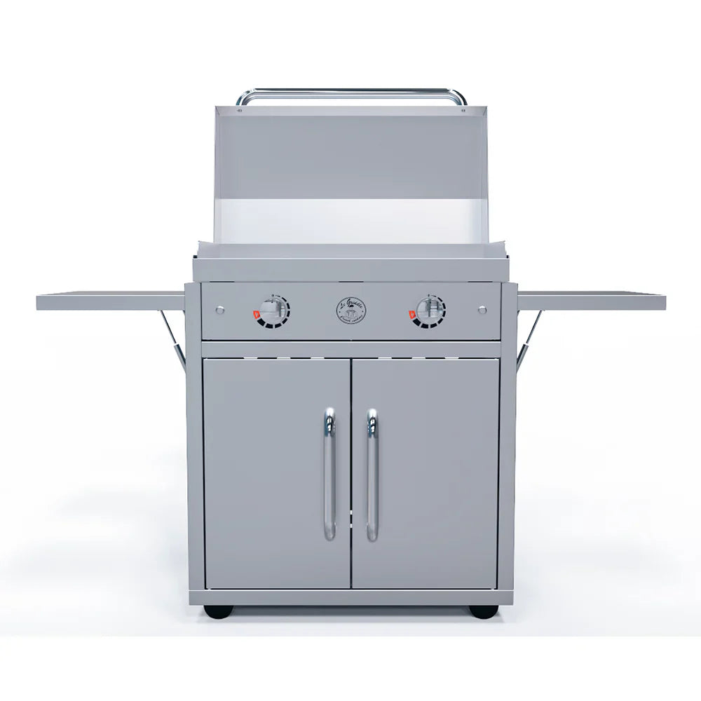 Le Griddle Portable Stainless Cart with Side Shelves for Griddle
