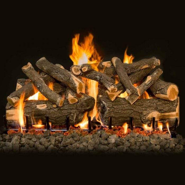 Grand Canyon Gas Logs - Arizona Weathered Oak Charred See Through