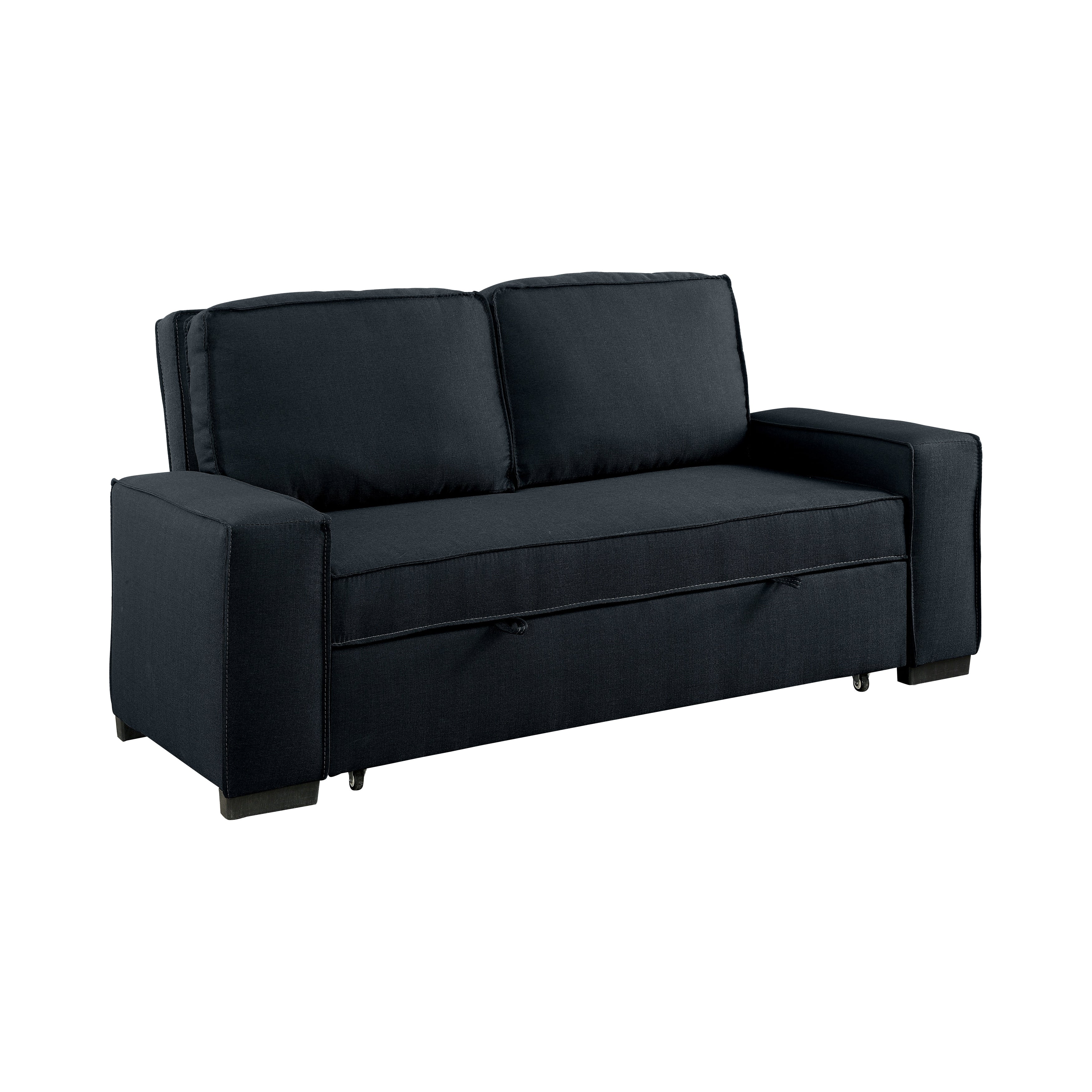 Balbrigga Contemporary Upholstered Futon in Gray