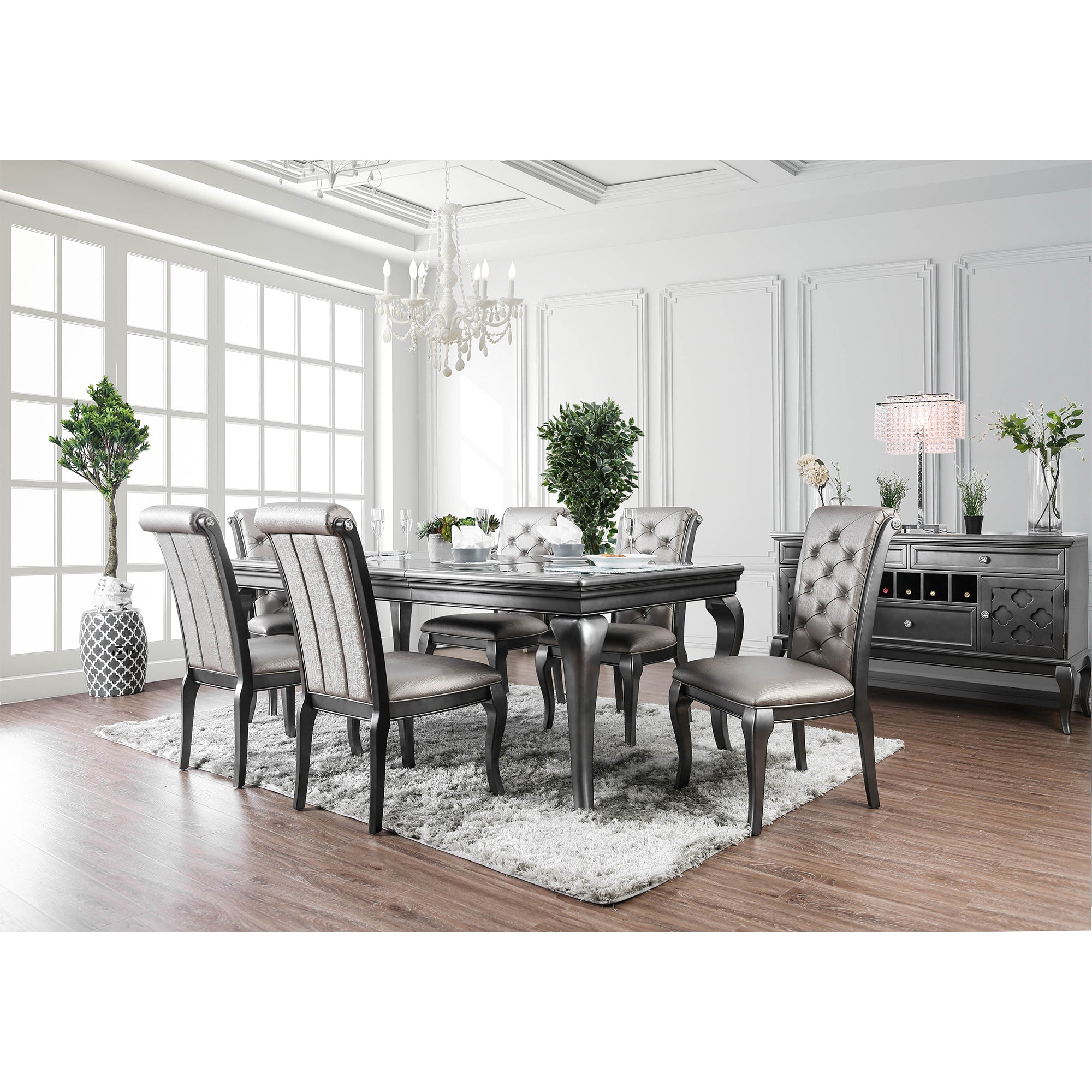 Polara Traditional Tufted Side Chairs (Set of 2)