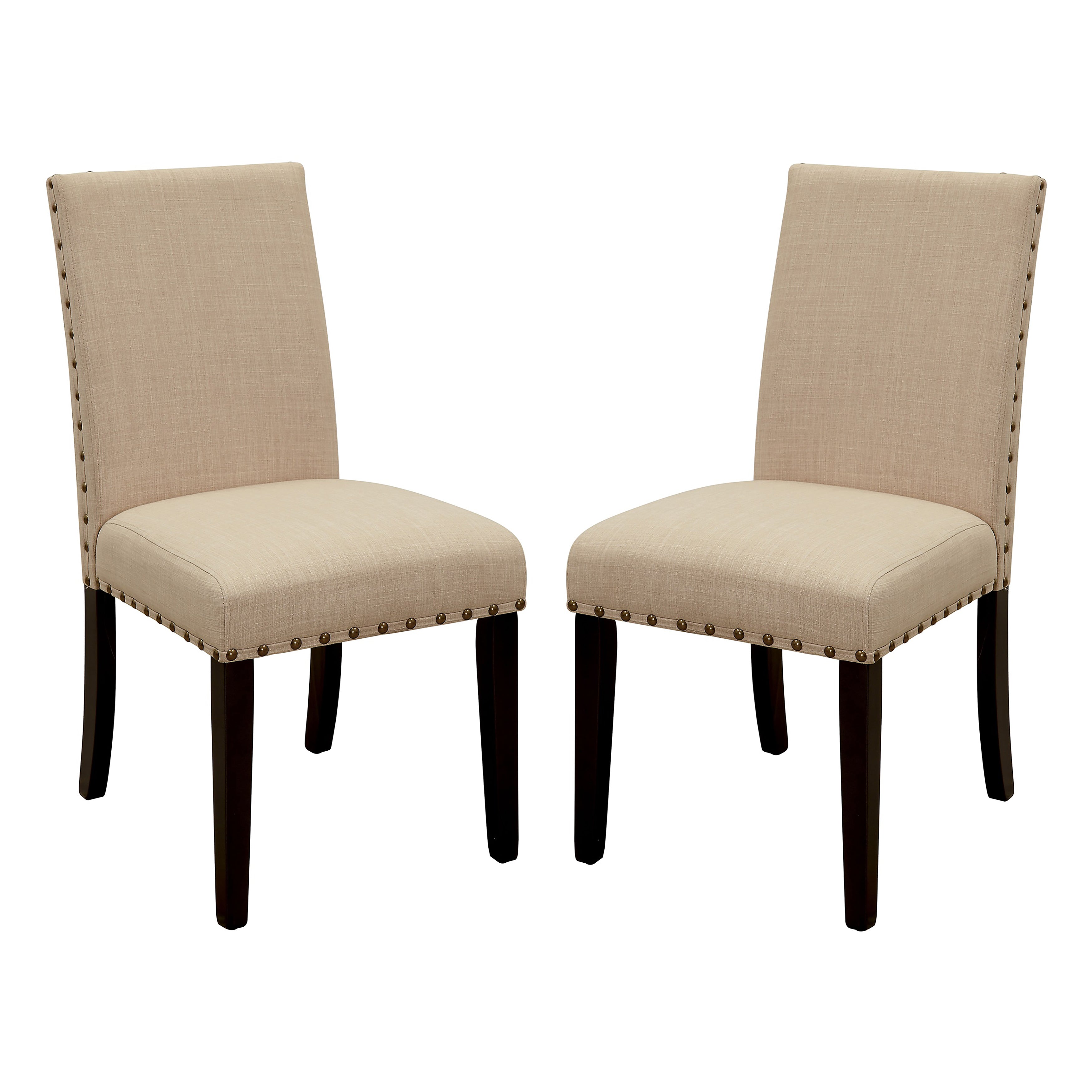 Caiti Transitional Nailhead Trim Side Chairs (Set of 2)