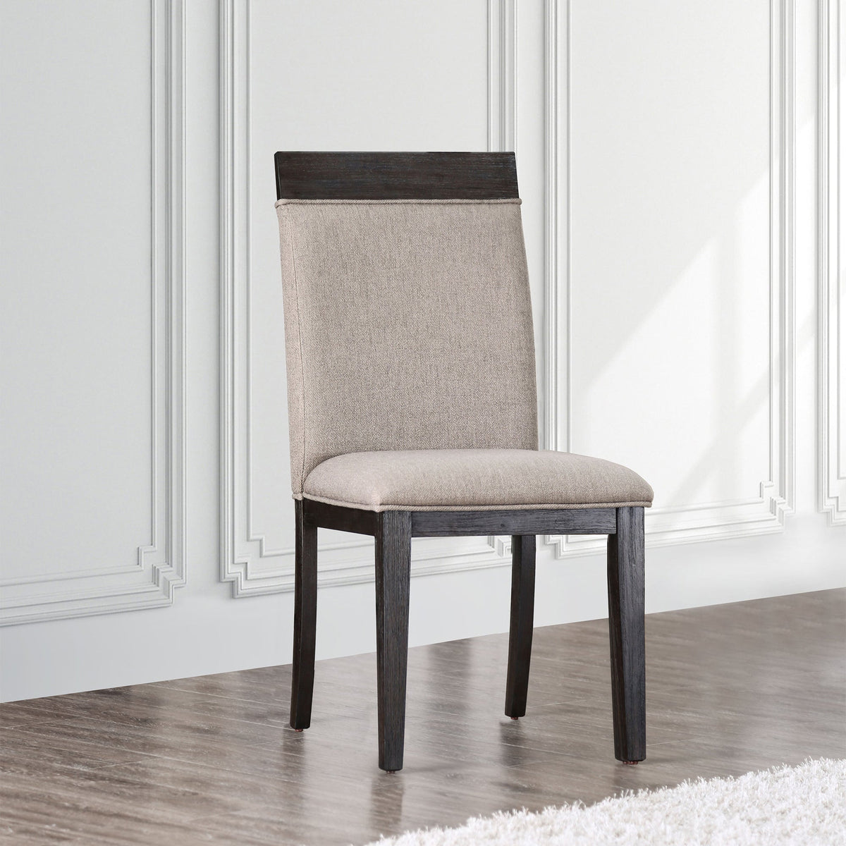 Faluca Transitional Upholstered Side Chairs (Set of 2)