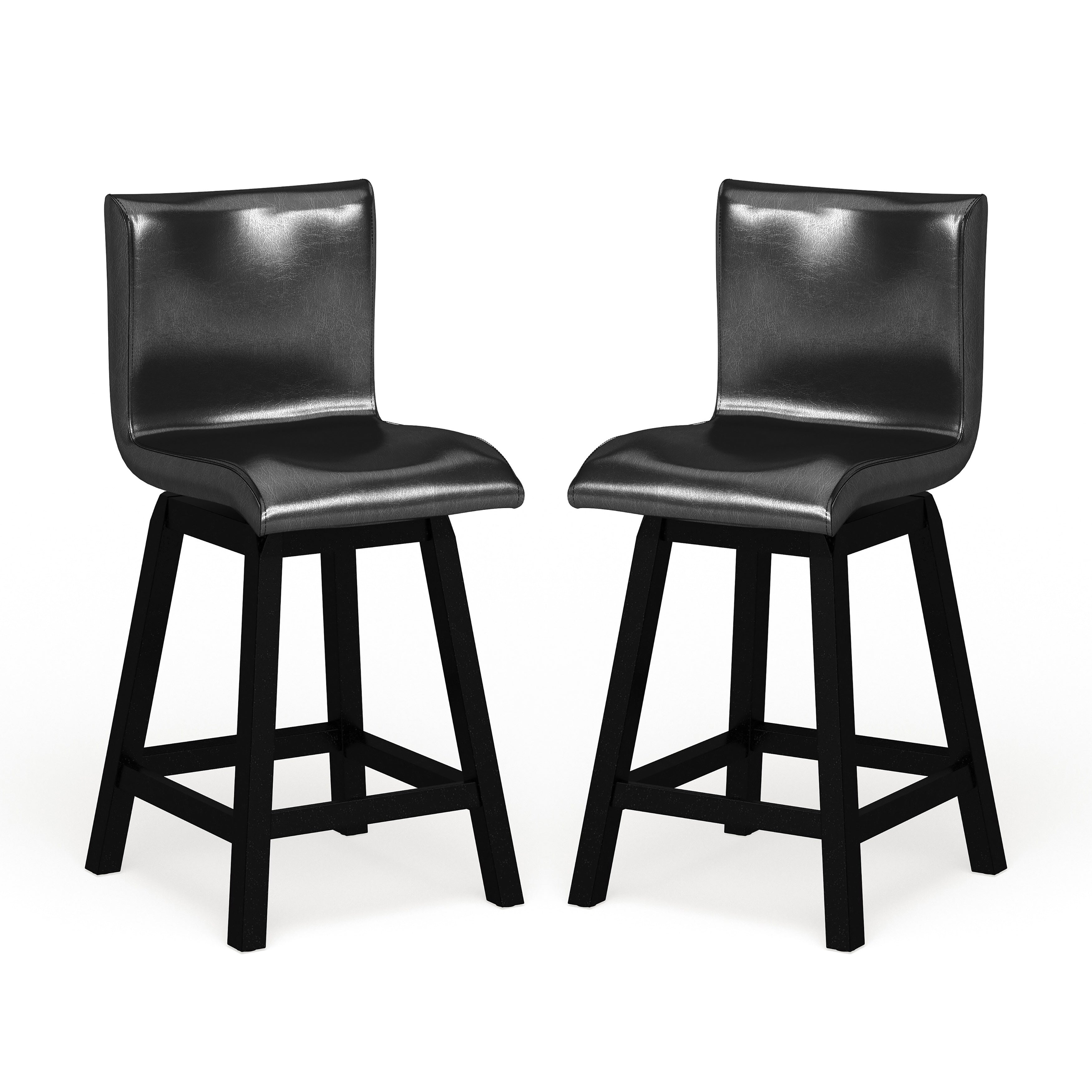 Callaway Contemporary Swivels Counter Height Chairs (Set of 2)
