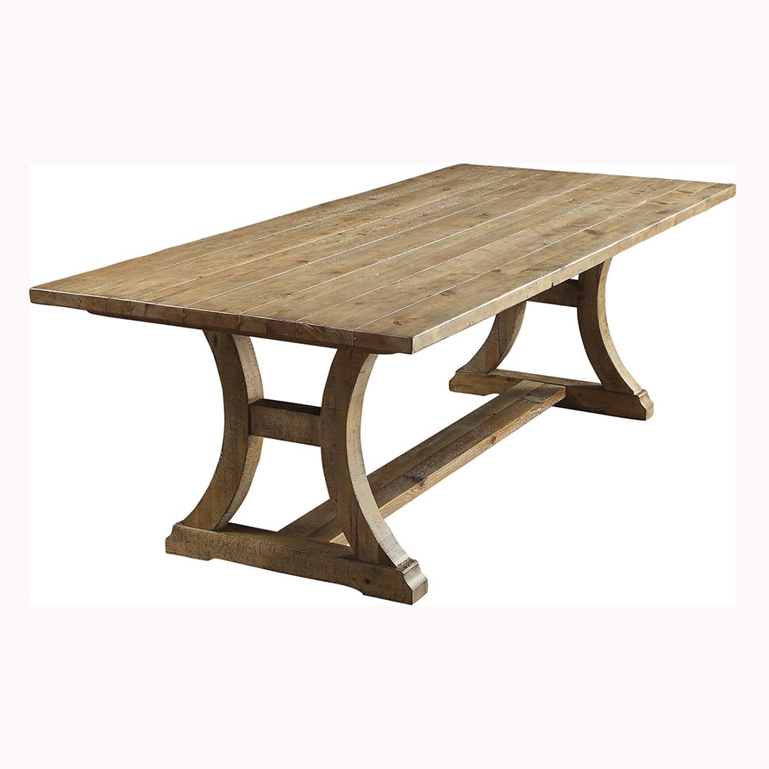 Jamsen Rustic 77-inch Trestle Dining Table