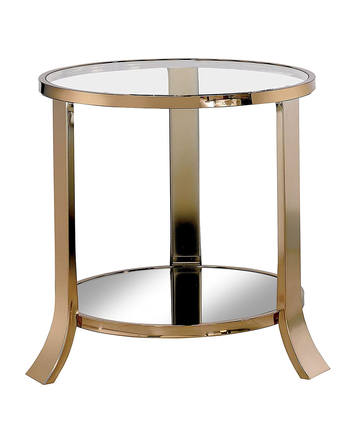 Storna Contemporary Open Shelf End Table