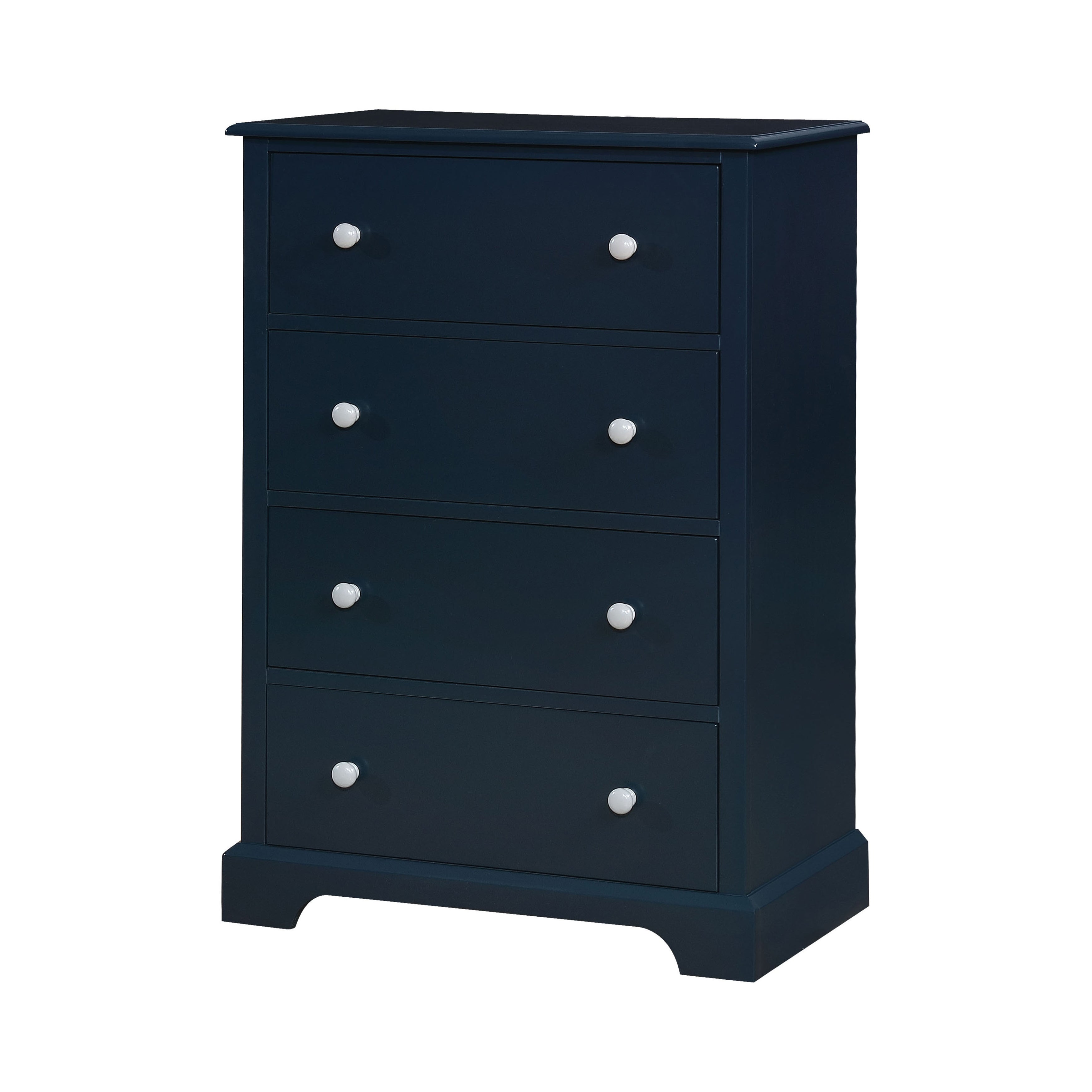 Johallis Transitional 4-Drawer Chest in Blue