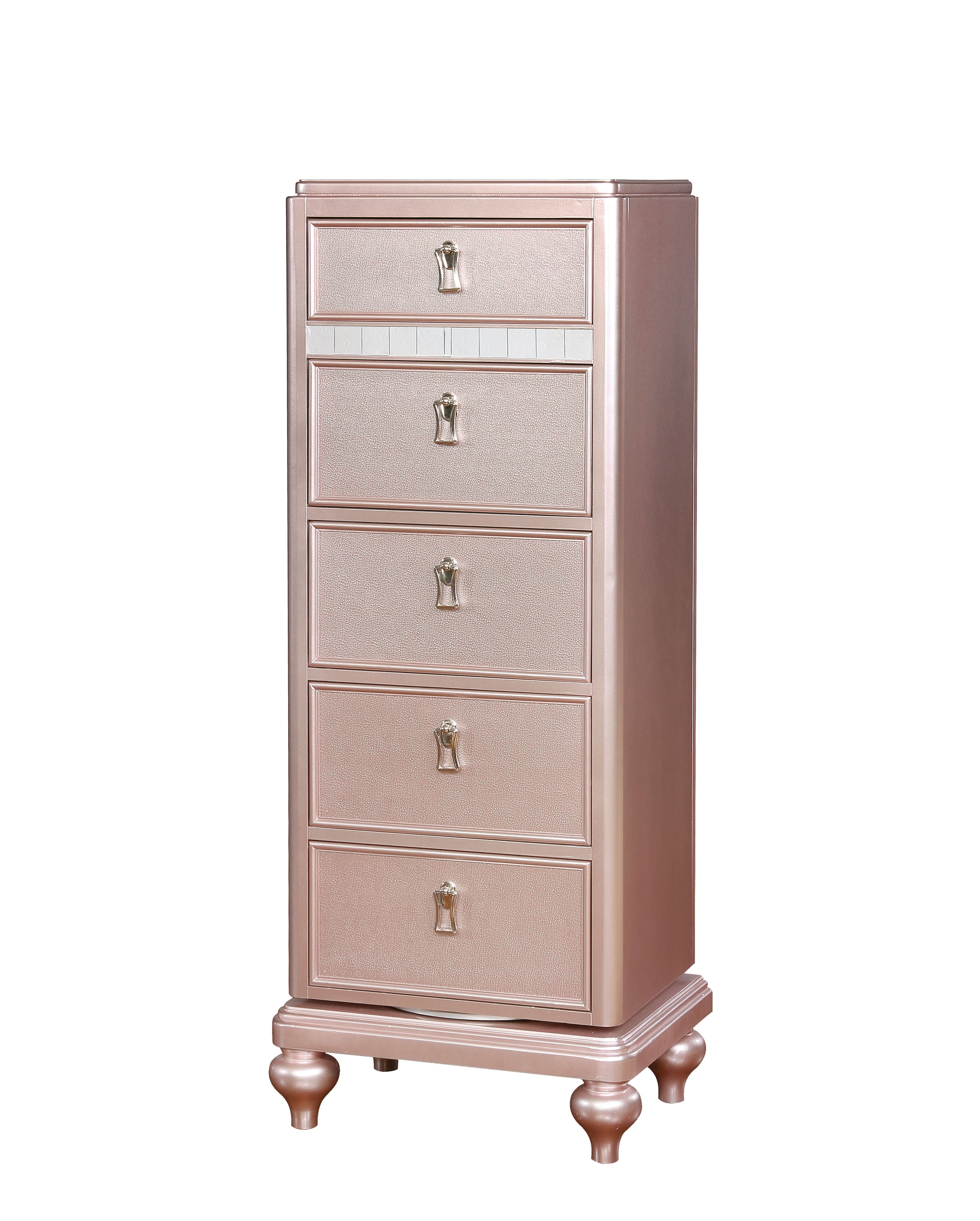 Tiffany Contemporary 5-Drawer Swivel Chest