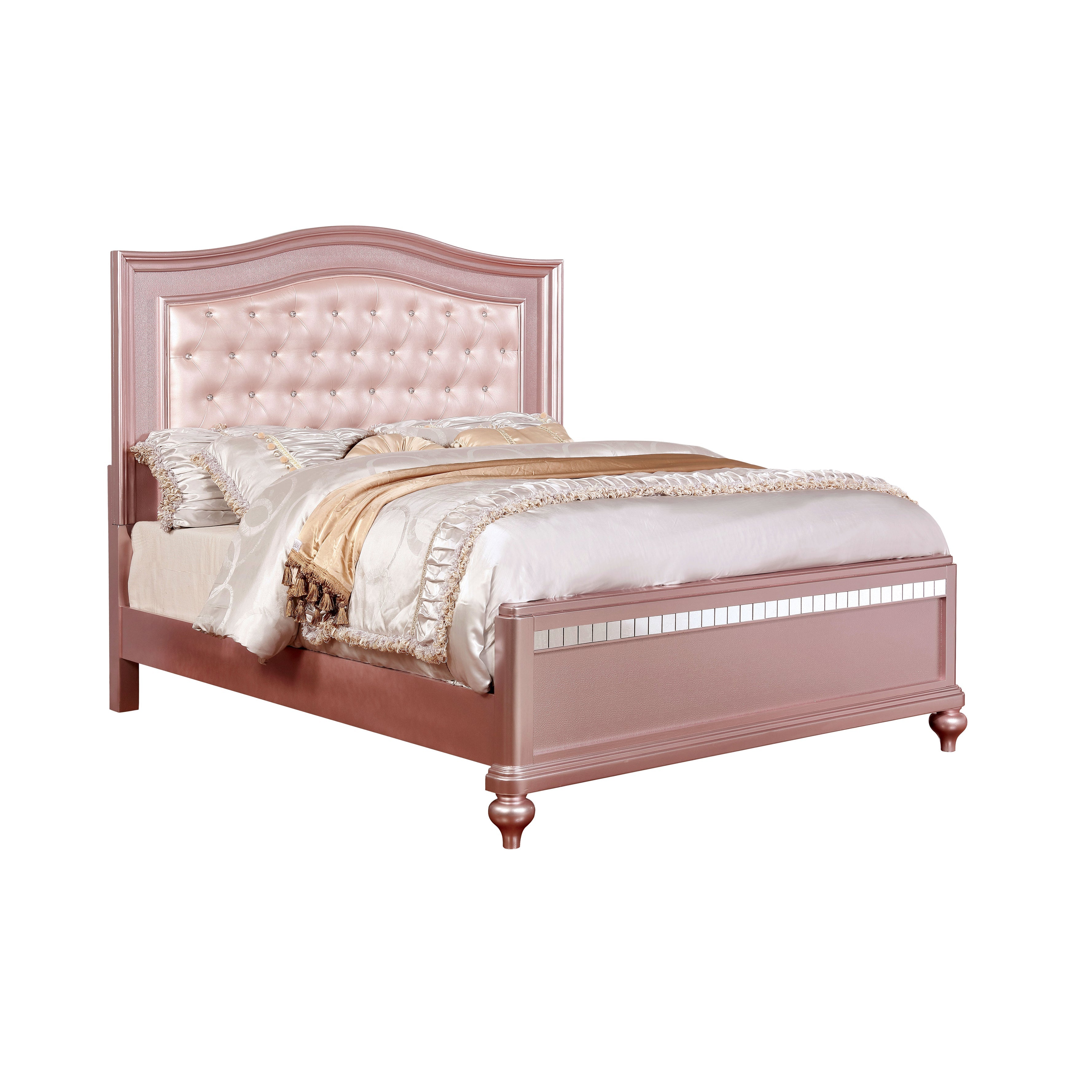 Tiffany Contemporary Solid Wood Panel Bed in Full