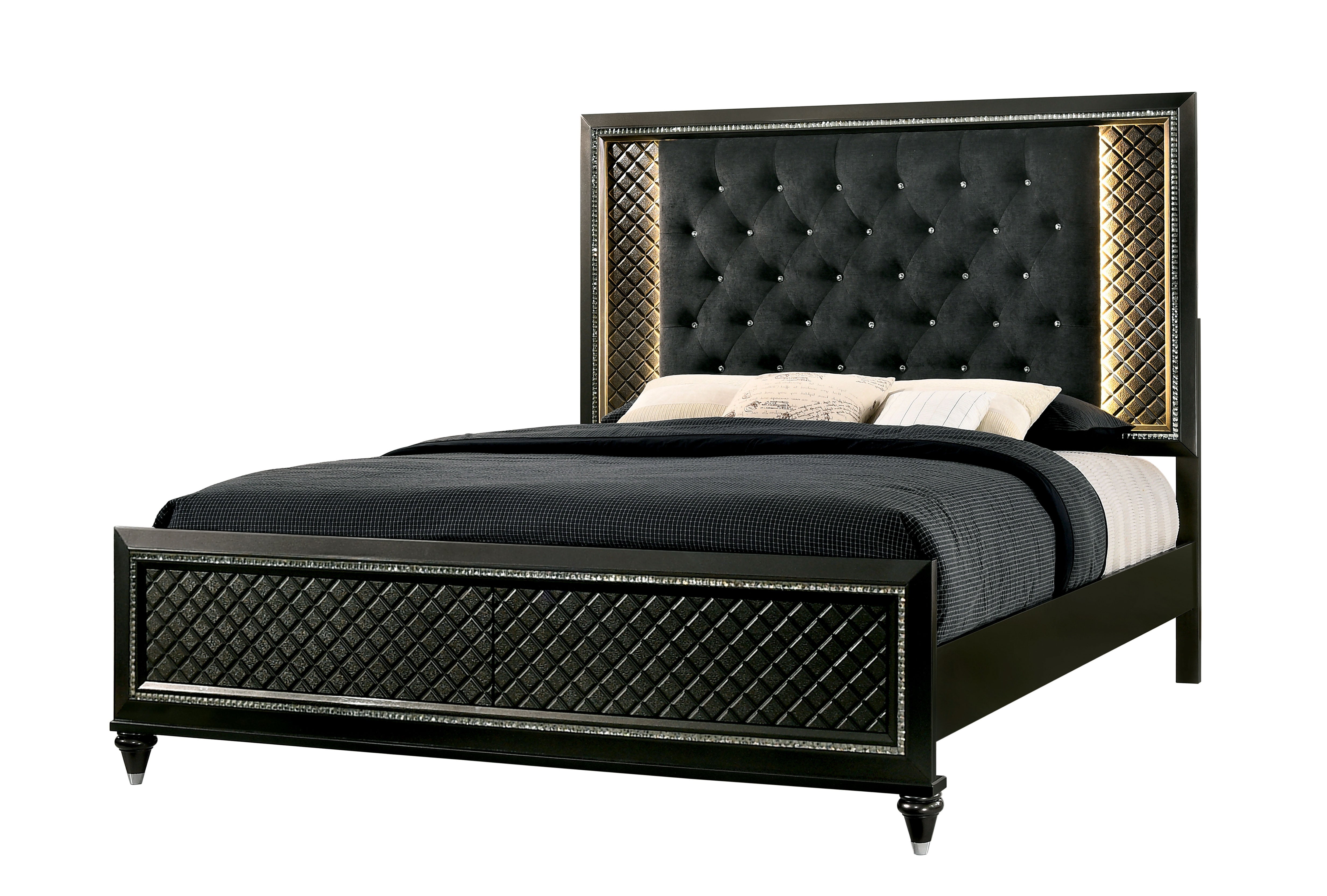 Cherton Contemporary Led Panel Bed in Queen