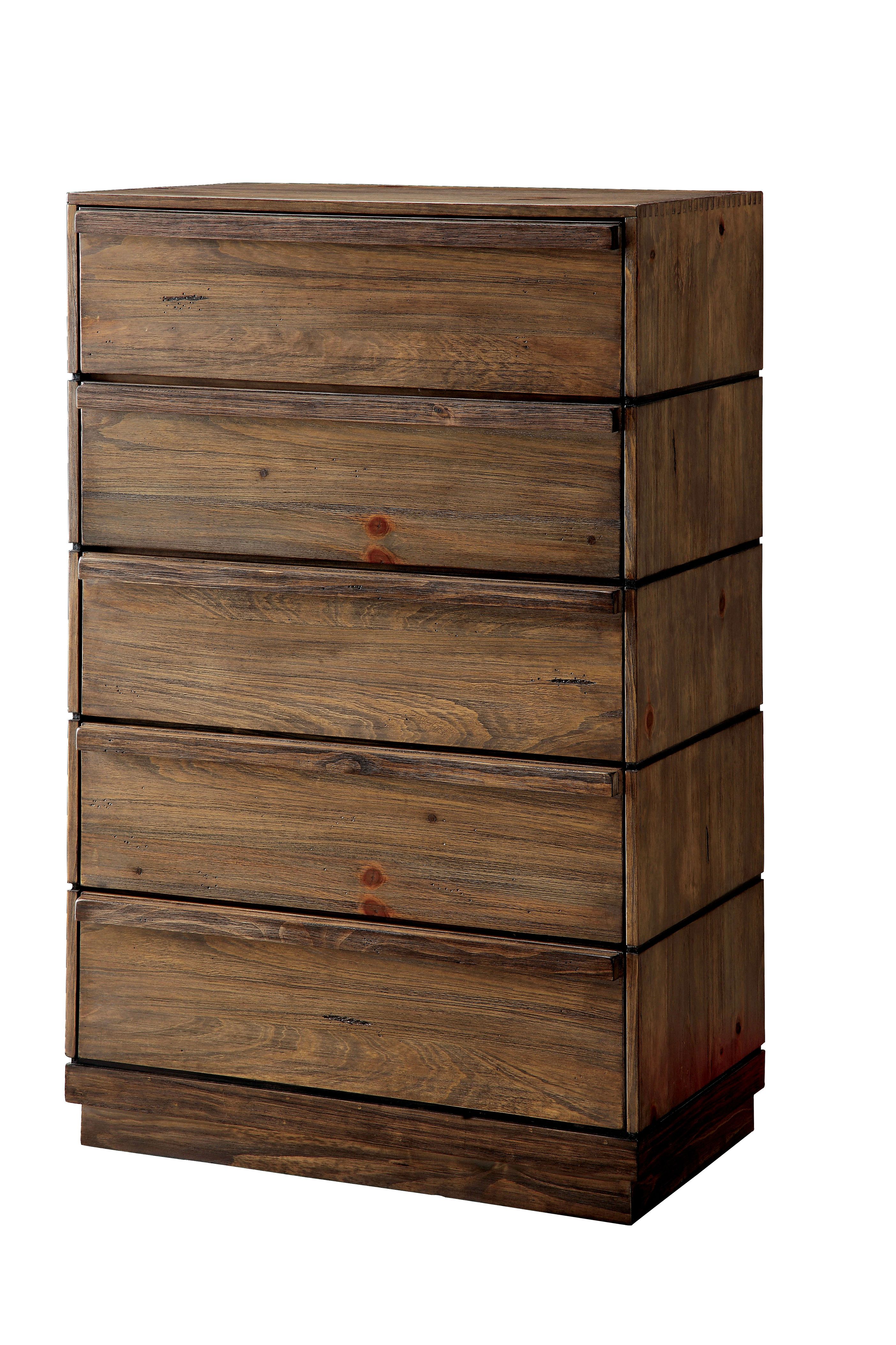 Kassan Rustic 5-Drawer Chest