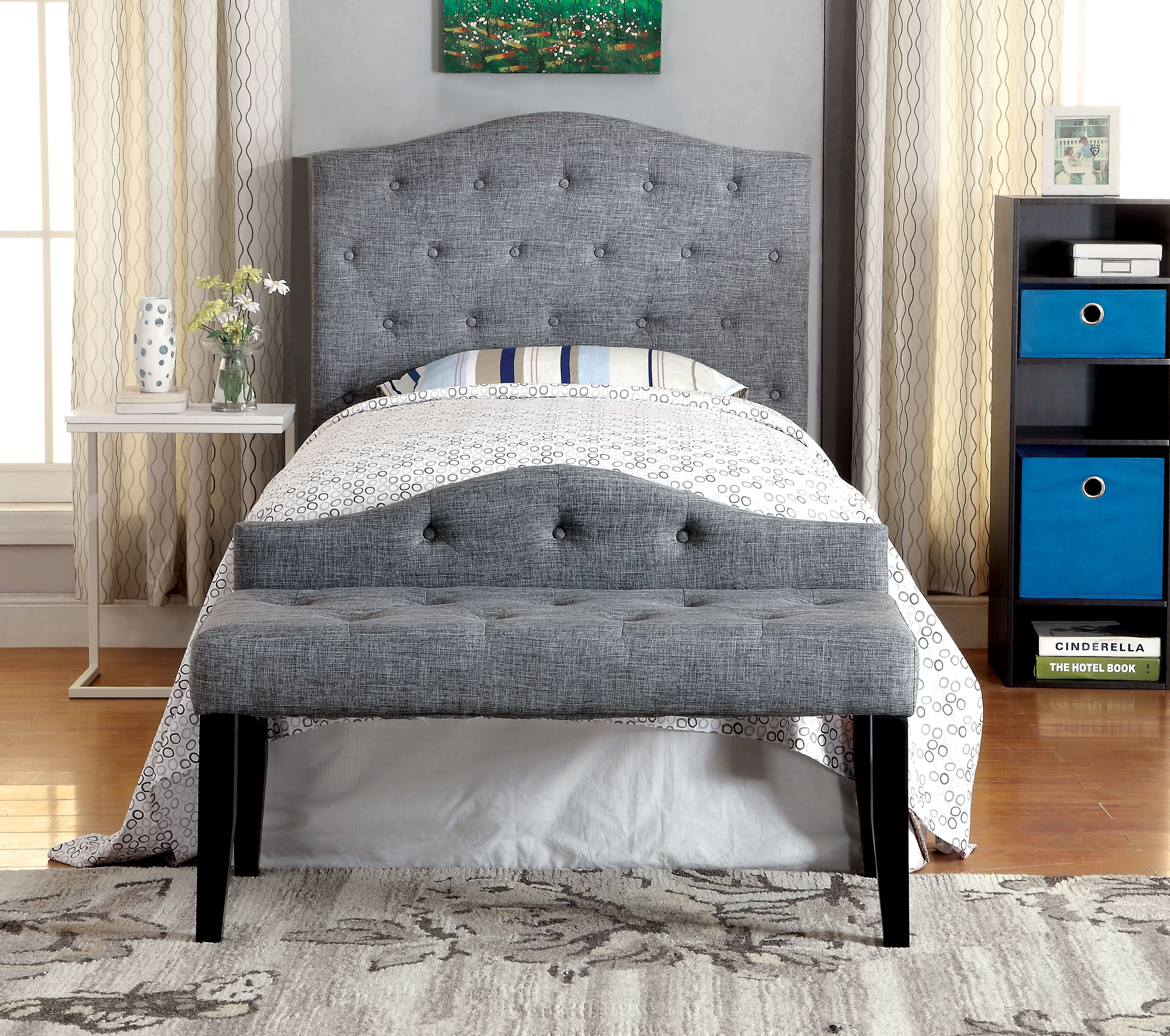 Almerria Contemporary Tufted Headboard in Twin