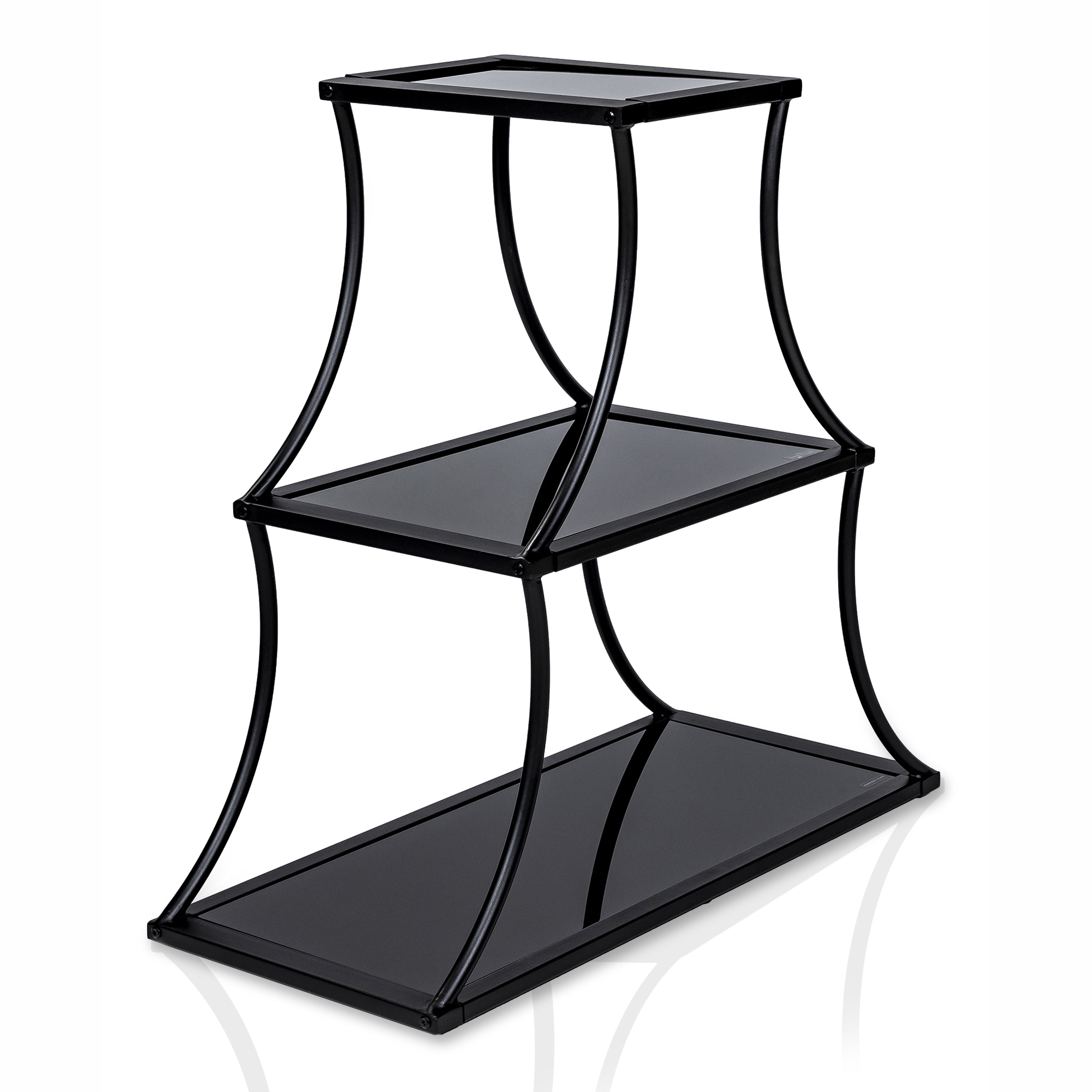 Kladden 3-Shelf Bookcase in Sand Black