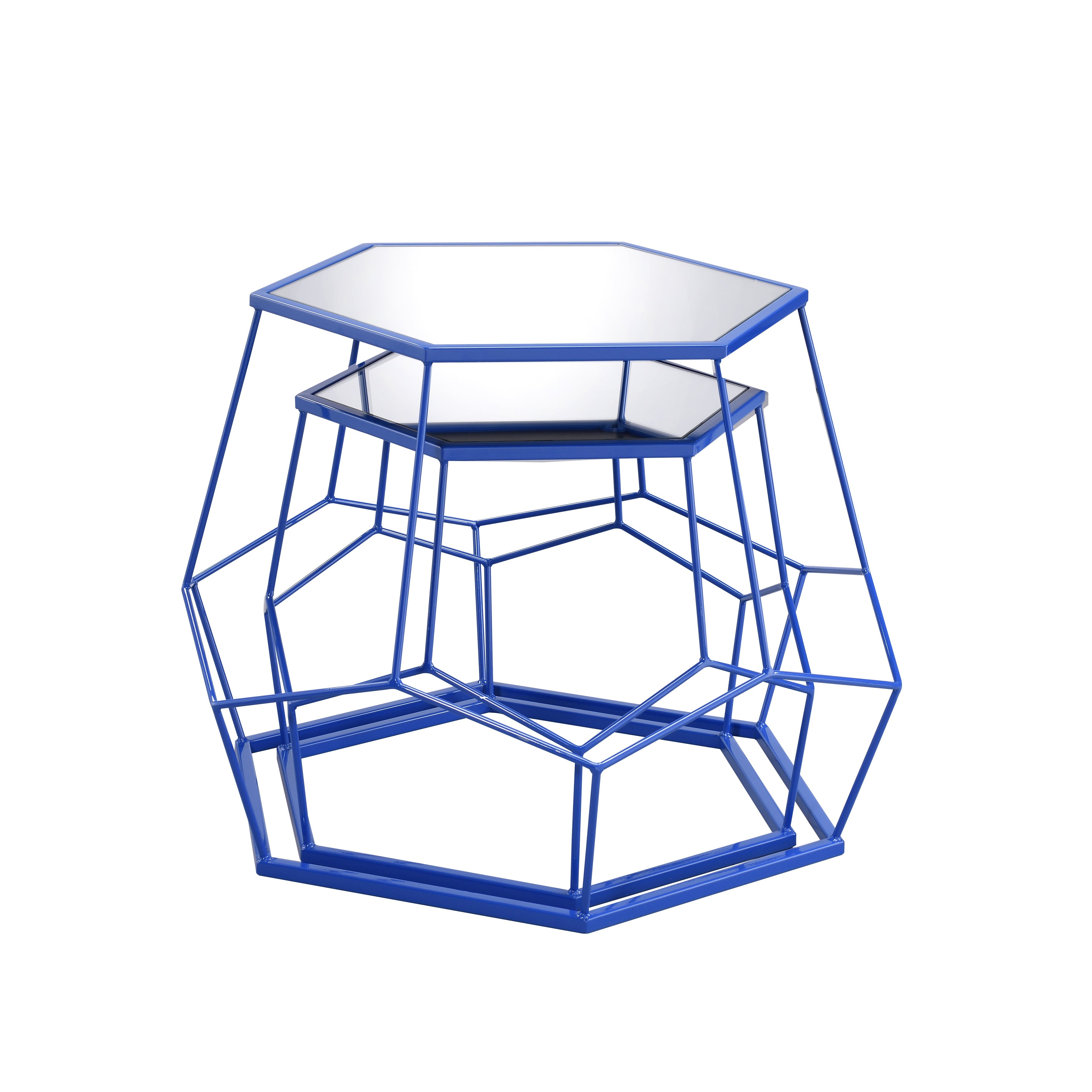 Boris 2-Piece Nesting Tables in Blue