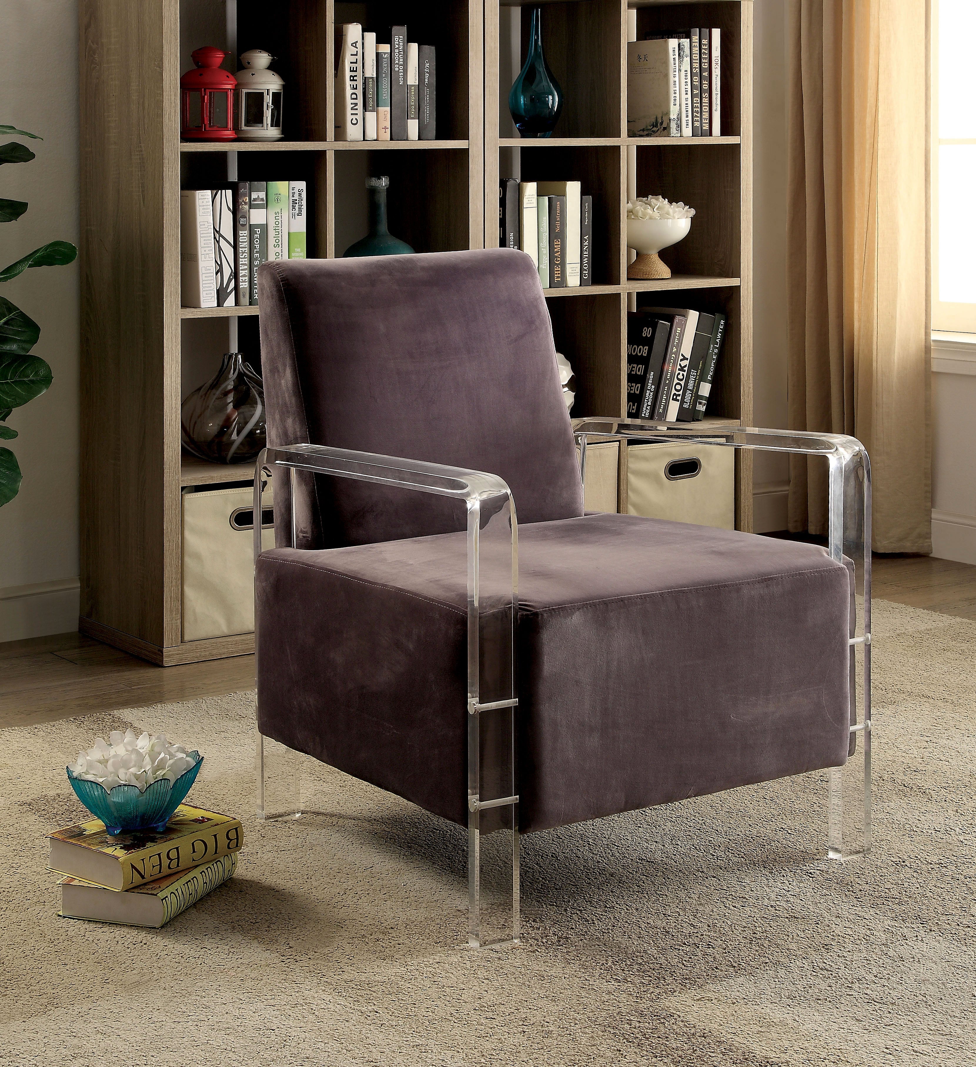 Monica Contemporary Upholstered Accent Chair