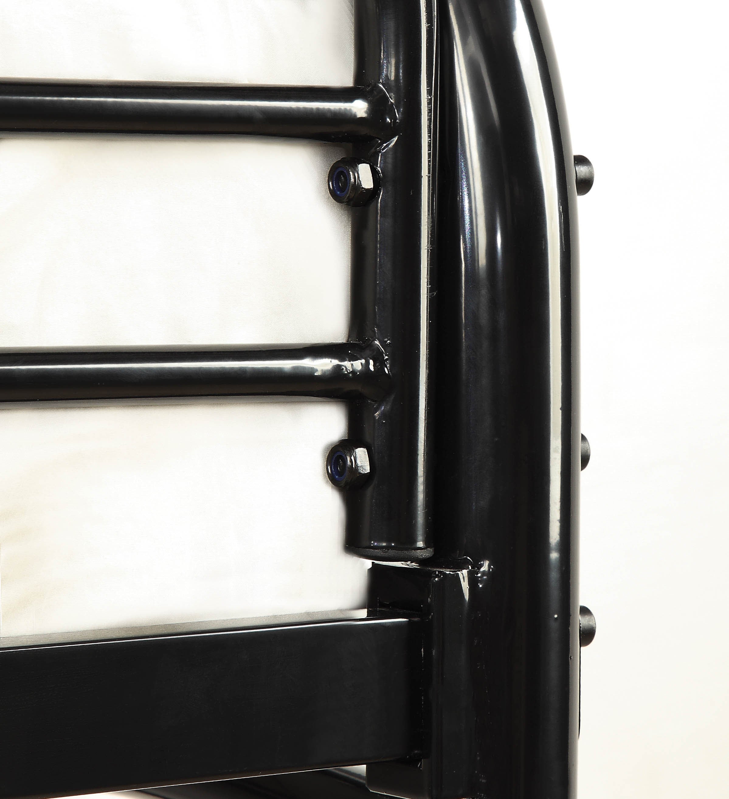 Nitzel Transitional Metal Bunk Bed in Black