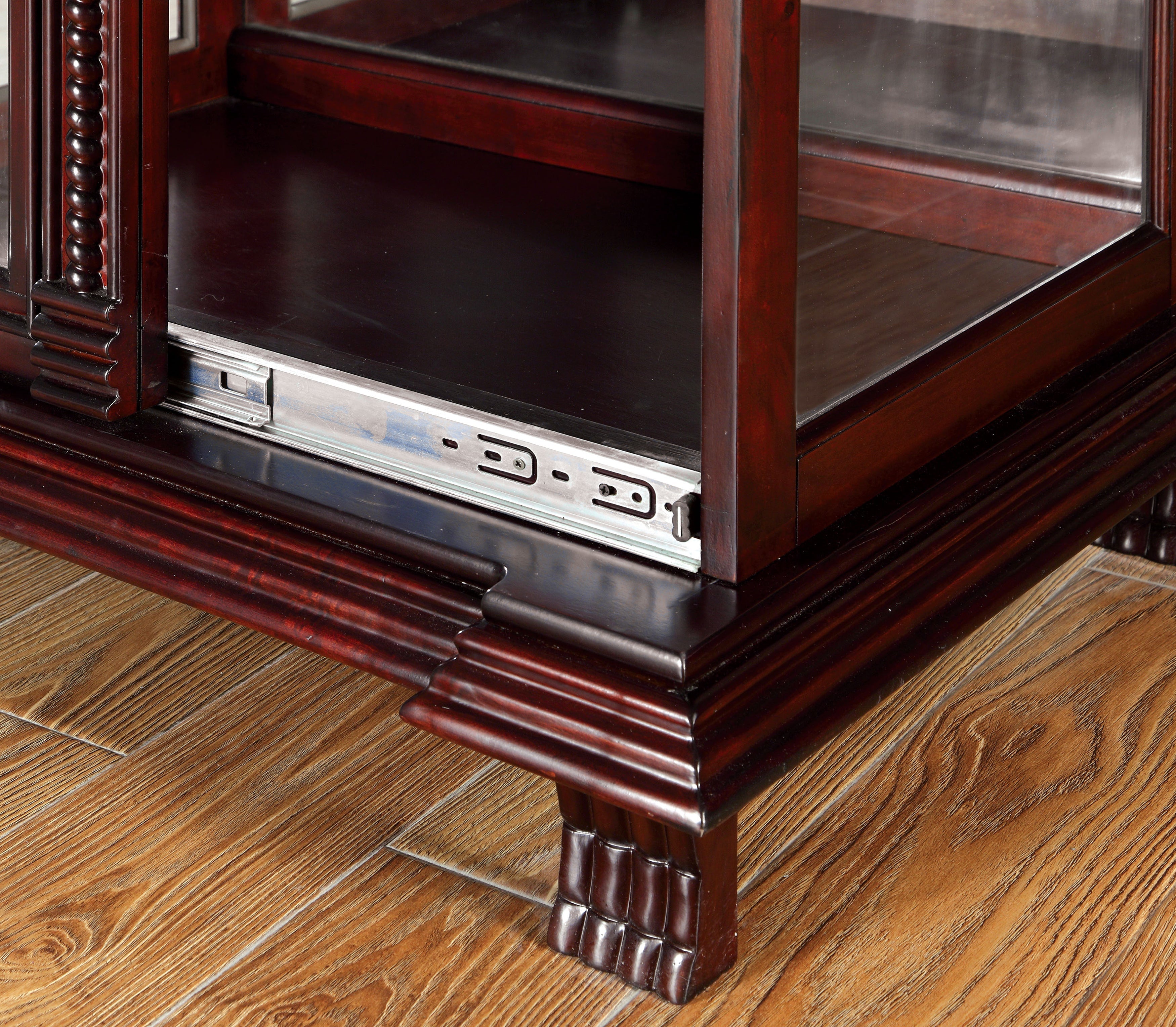 Yarni Traditional 6-Shelf Corner Home Bar
