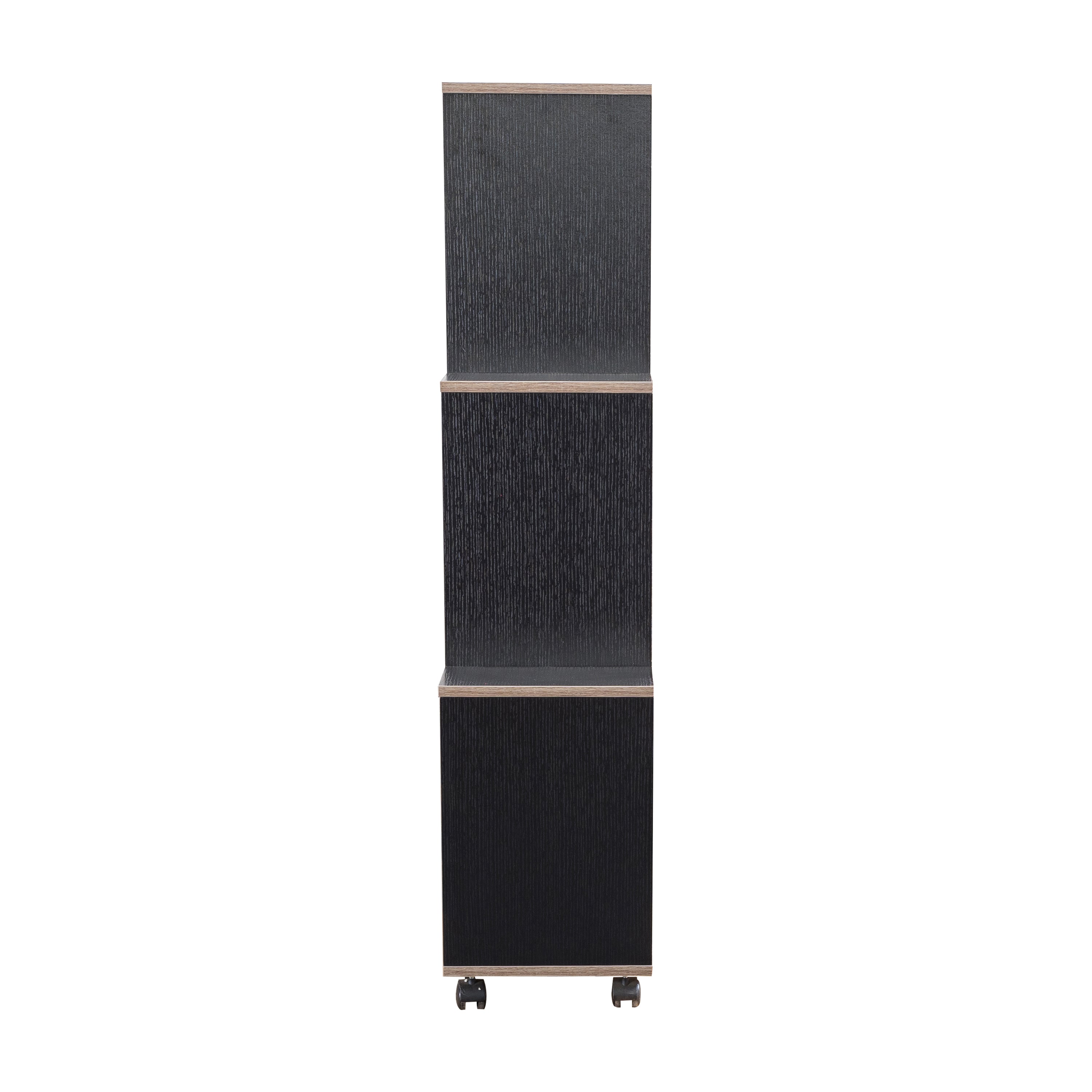 Soren Modern 6-Shelf Display Cabinet in Cappuccino