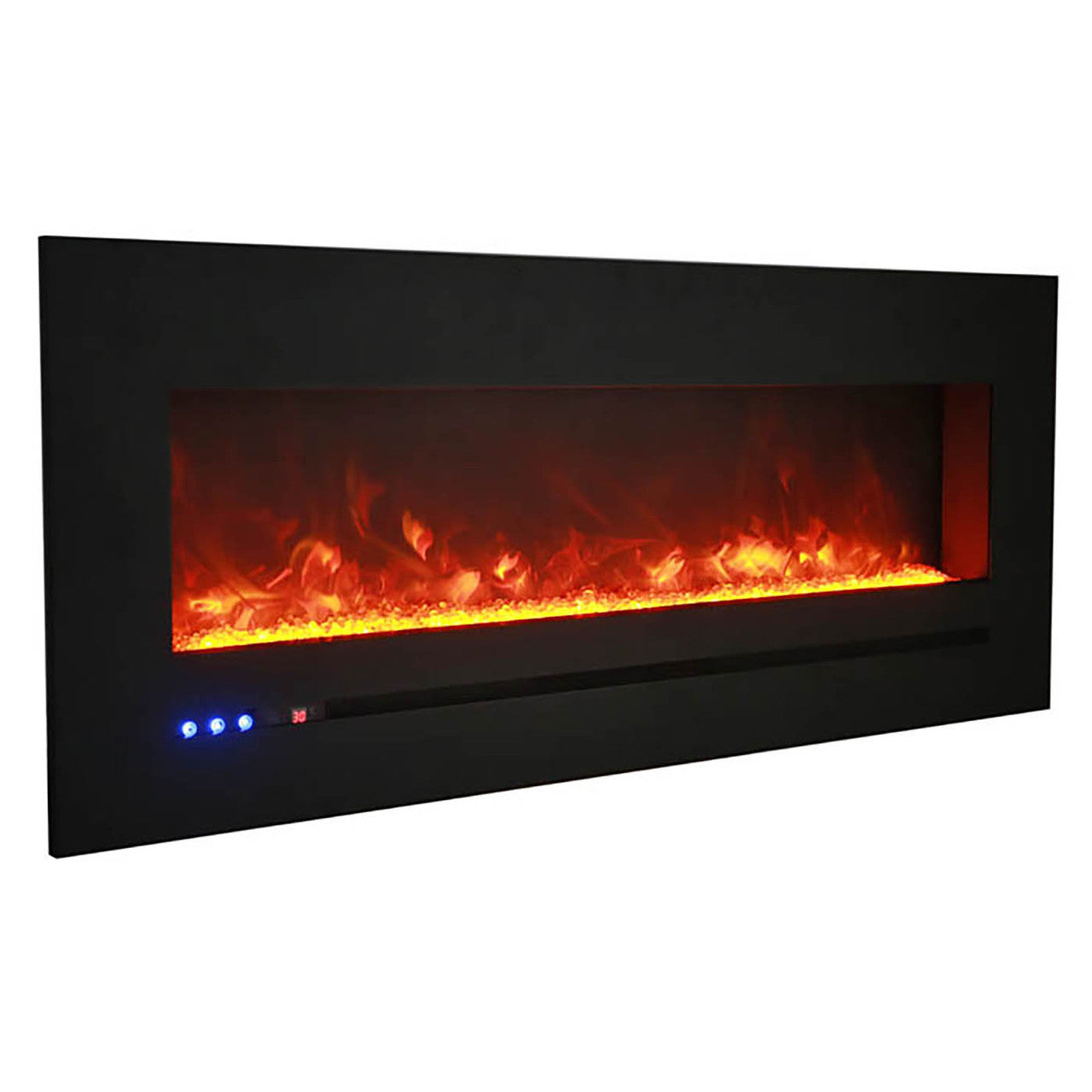 Sierra Flame 26 Inch Linear Wall Mount Electric Fireplace WM-FML-26-3223-STL
