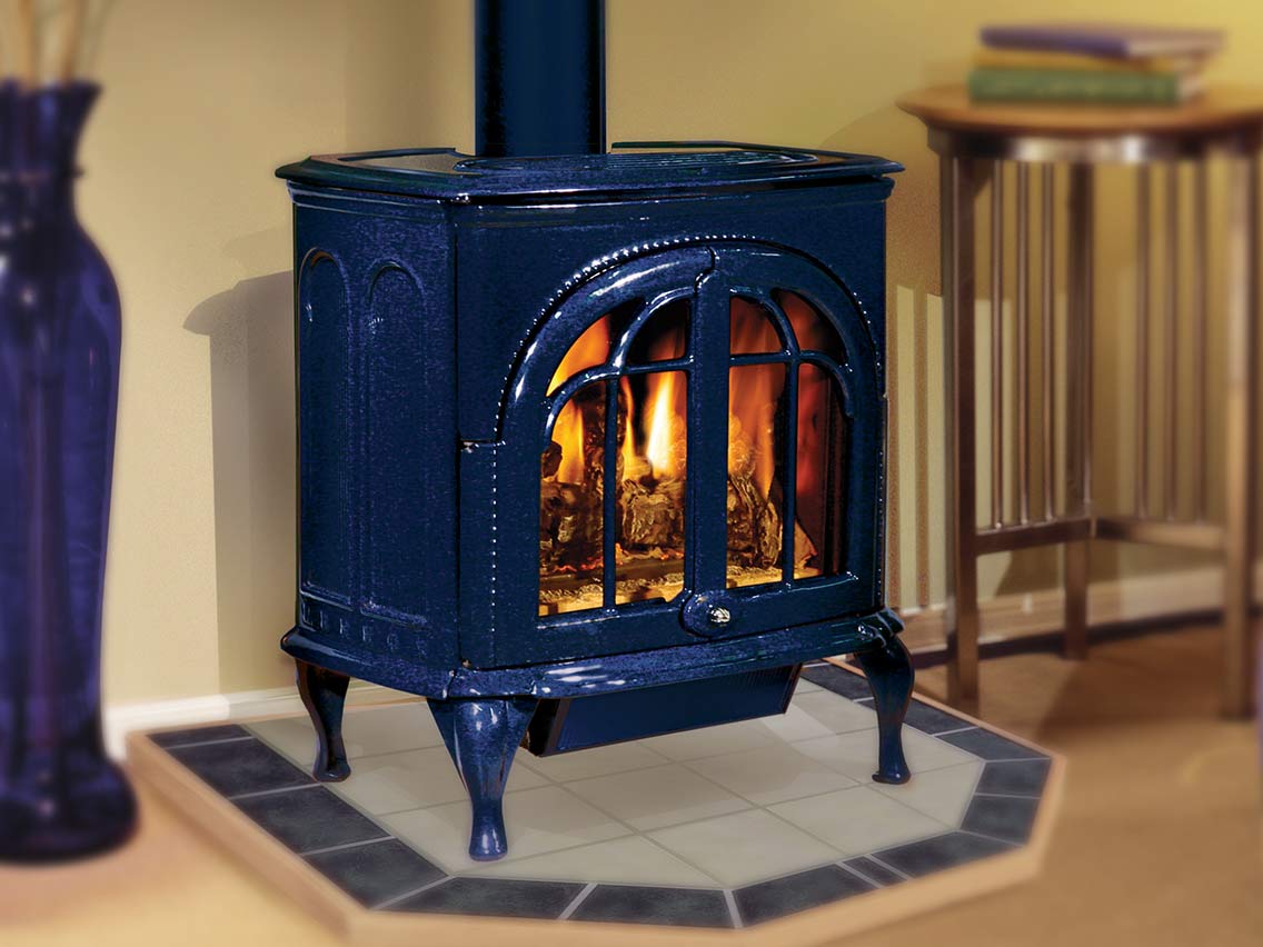 Iron Strike Serefina Freestanding Direct Vent Cast Iron Gas Stove