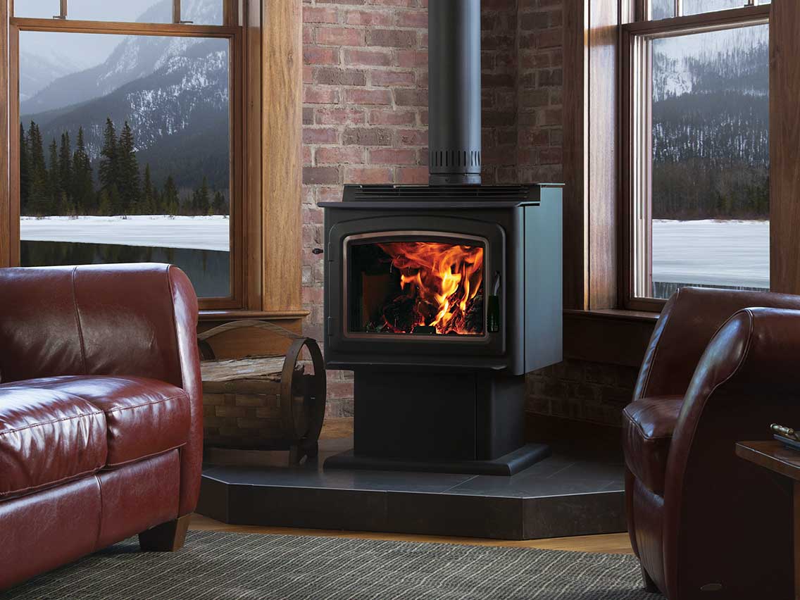 Iron Strike Grandview 230 GV230GL Wood Stove with 76000 BTU