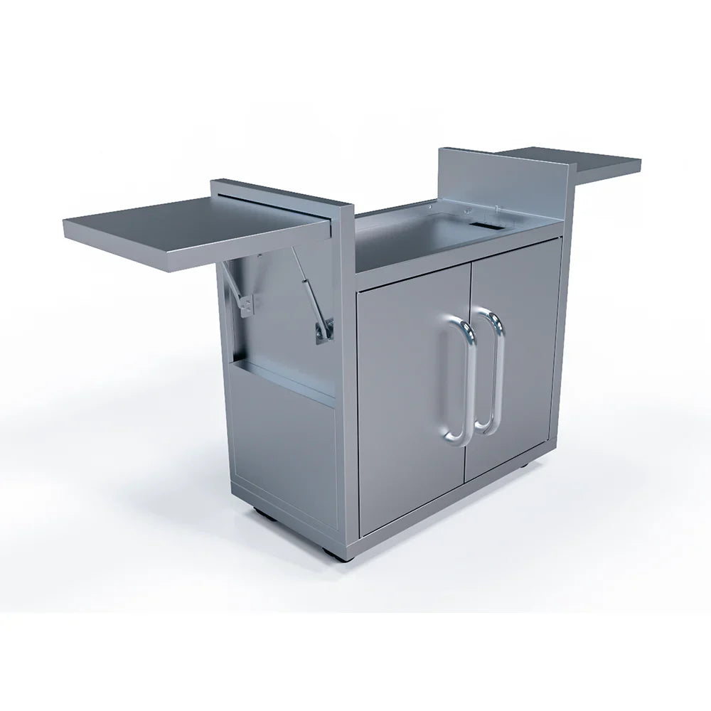 Le Griddle Portable Stainless Cart with Side Shelves for Griddle