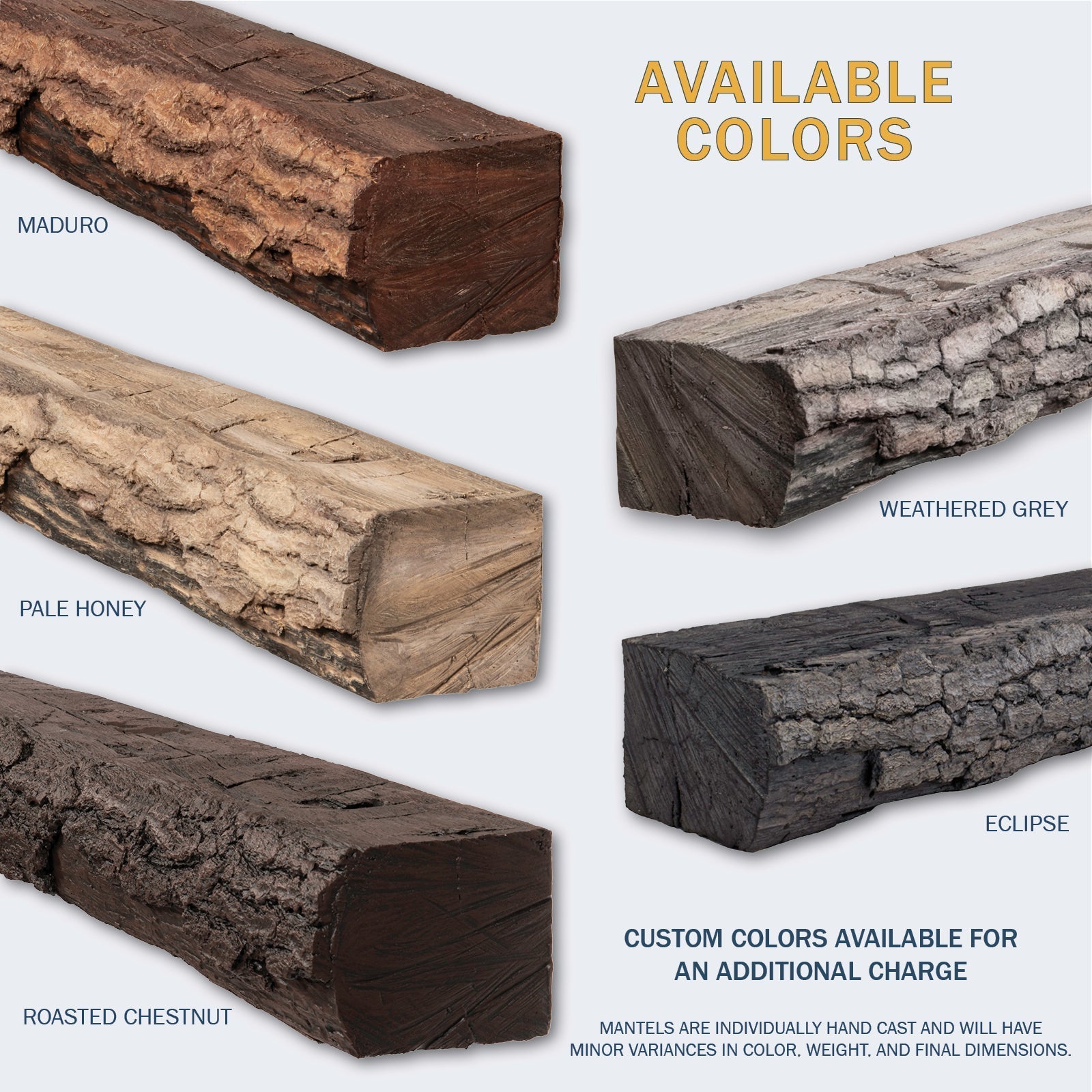 Lexington Hearth Half-Round Sleeper 72" Handcrafted Non-Combustible Weathered Gray Mantel Shelf Kit