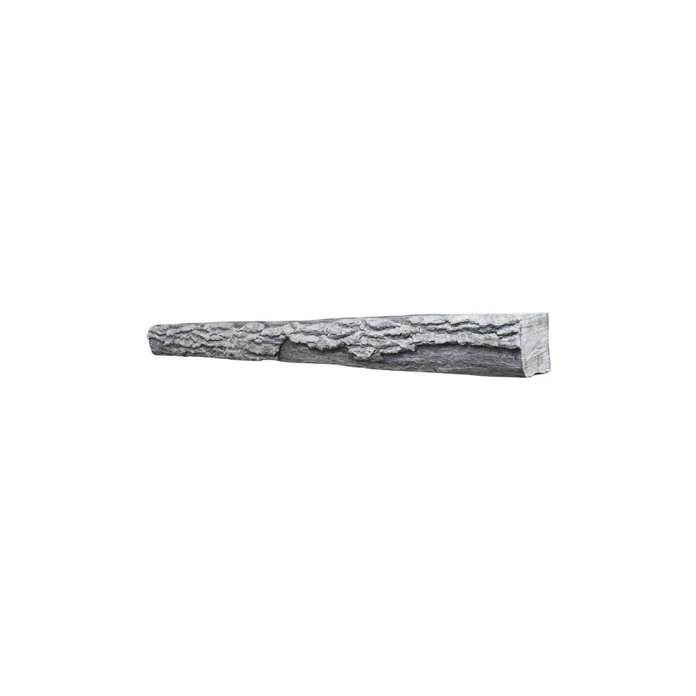 Lexington Hearth Half-Round Sleeper 72" Handcrafted Non-Combustible Weathered Gray Mantel Shelf Kit