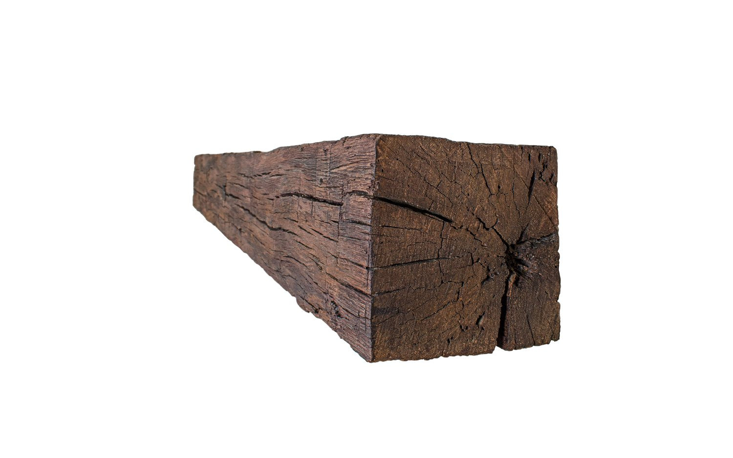 Lexington Hearth Tobacco Barn 72" Handcrafted Non-Combustible Maduro Mantel Shelf Kit