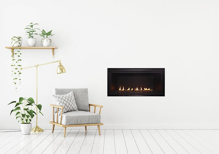Majestic Energy Efficient 36 Inch Direct Vent Linear Gas Fireplace With Intellifire