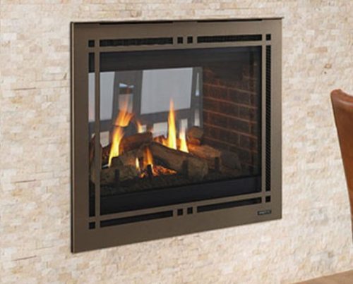 Majestic 36 Inch Direct Vent Energy Efficient Pearl II See-through Gas Fireplace