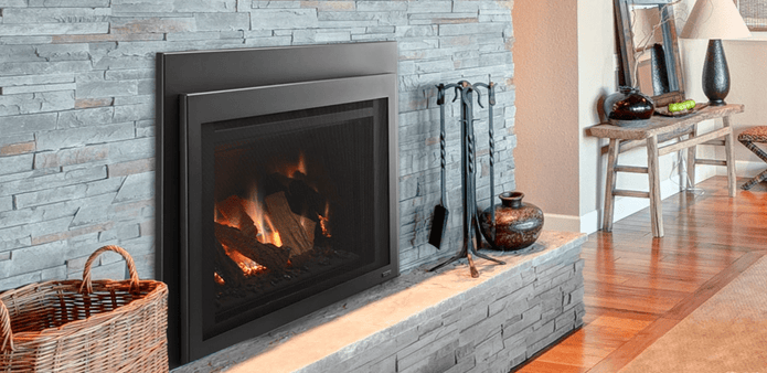 Majestic - Direct Vent Gas Fireplace Insert 35" Ruby Traditional with intellifire touch ignition system