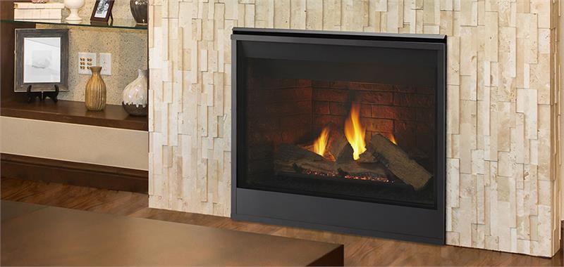Majestic Meridian Platinum Finish IntelliFire Touch Ignition System 36 Inch Direct Vent Gas Fireplace