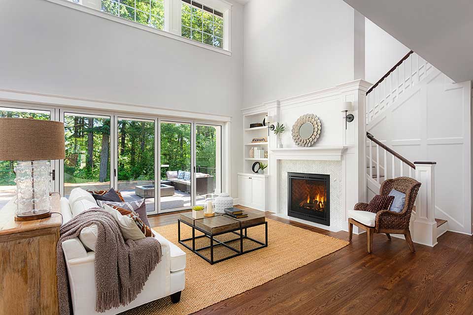 Majestic Meridian Platinum Finish IntelliFire Touch Ignition System 36 Inch Direct Vent Gas Fireplace