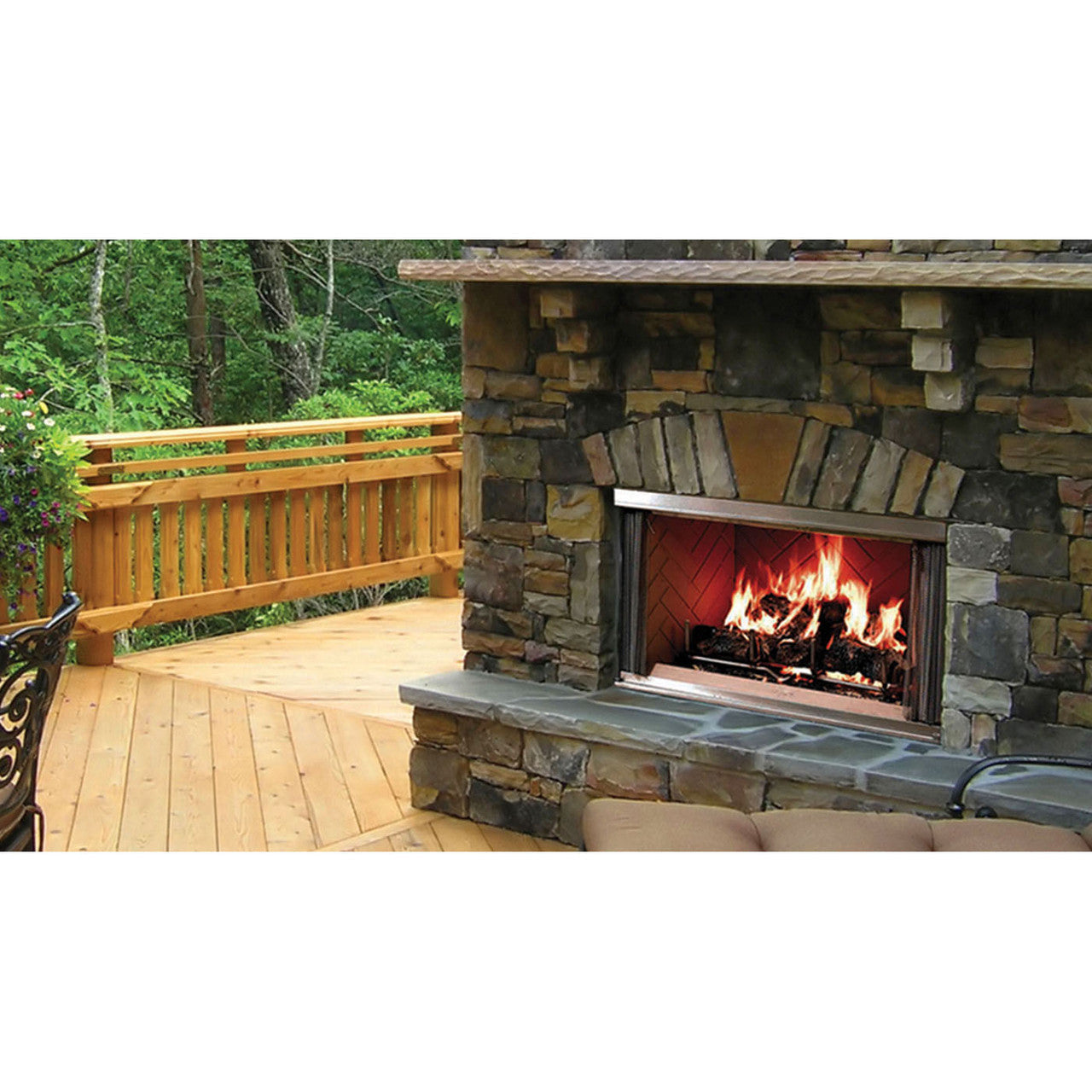 Majestic Montana 42 inch Traditional Outdoor Wood Fireplace