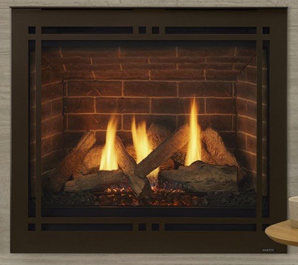 Majestic Quartz Platinum 36 Inch Direct Vent Gas Fireplace
