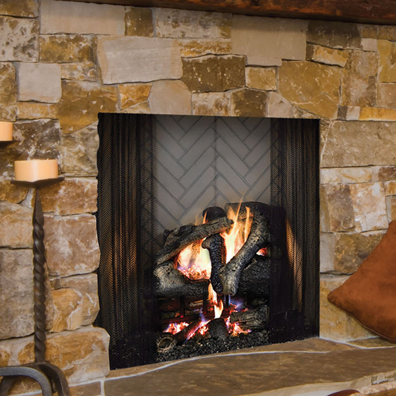 Majestic ASH42 Ashland Radiant 42 Inch Traditional Wood Burning Fireplace