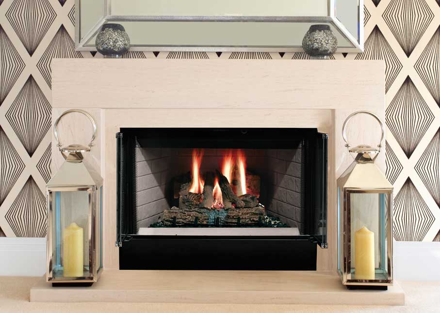 Majestic Sovereign Heat Circulating Traditional 42" Wood Burning Fireplace
